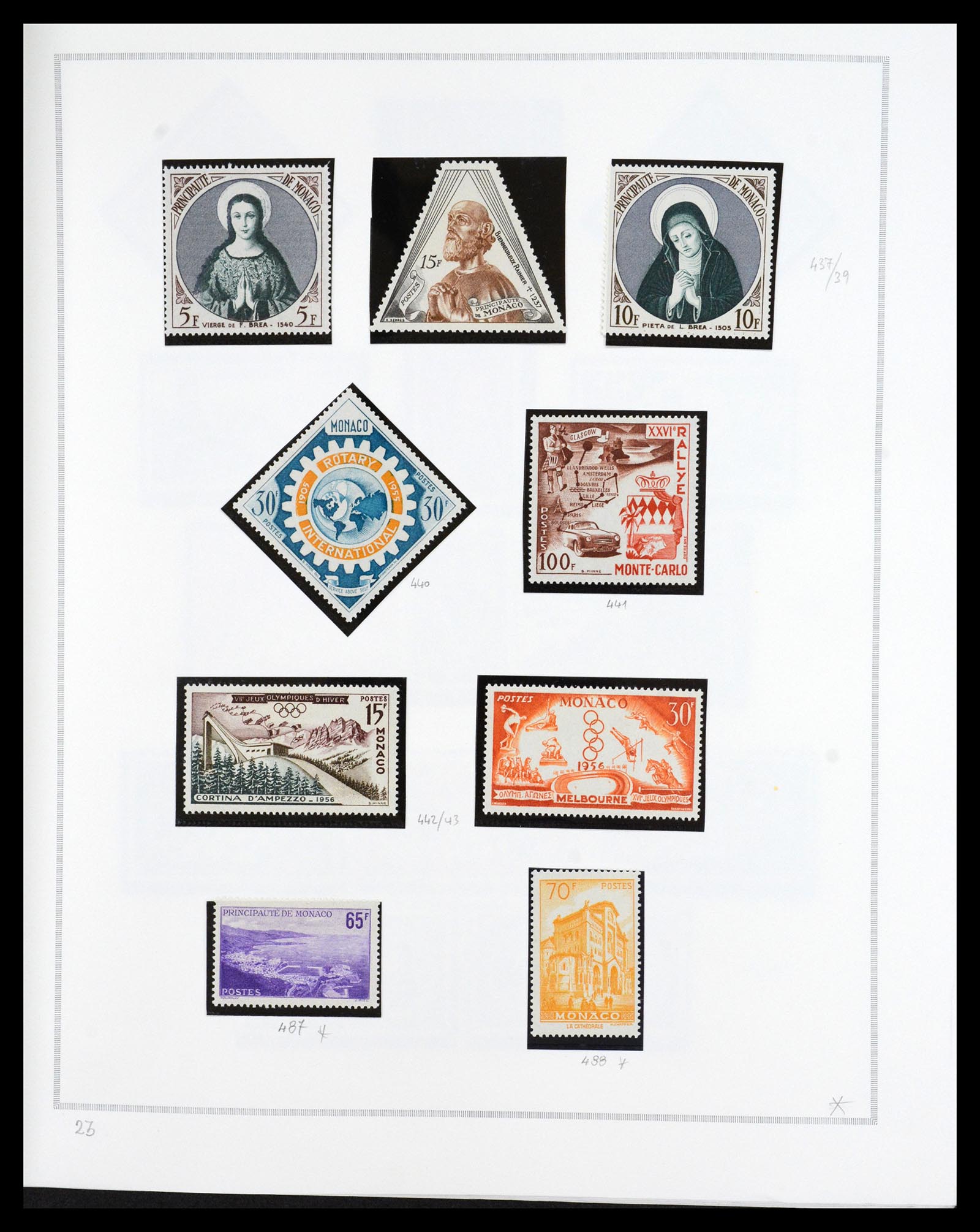 36631 021 - Postzegelverzameling 36631 Monaco 1885-1980.