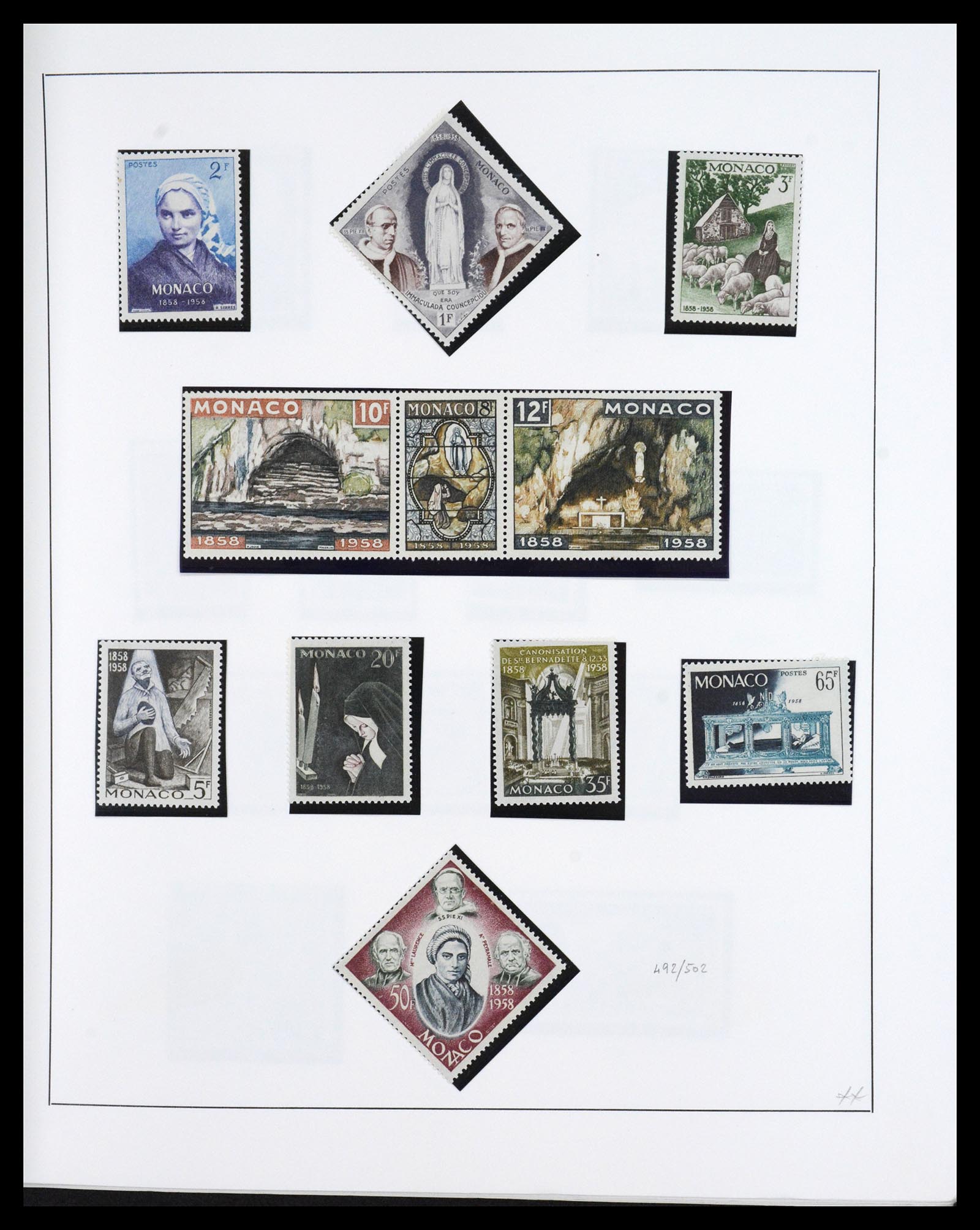 36631 024 - Postzegelverzameling 36631 Monaco 1885-1980.