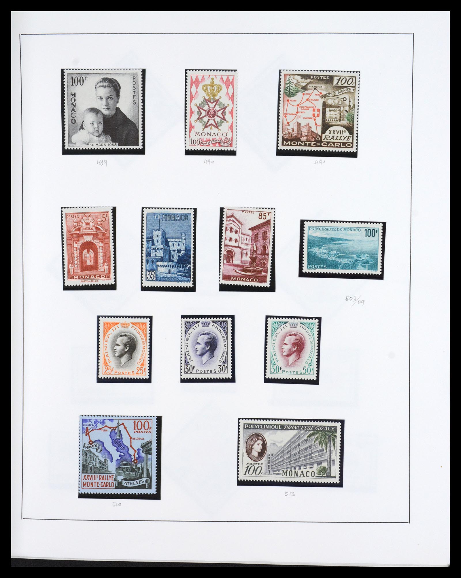 36631 025 - Postzegelverzameling 36631 Monaco 1885-1980.