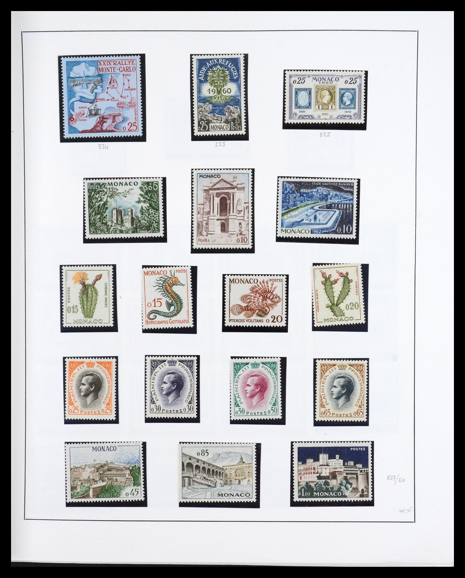 36631 028 - Postzegelverzameling 36631 Monaco 1885-1980.