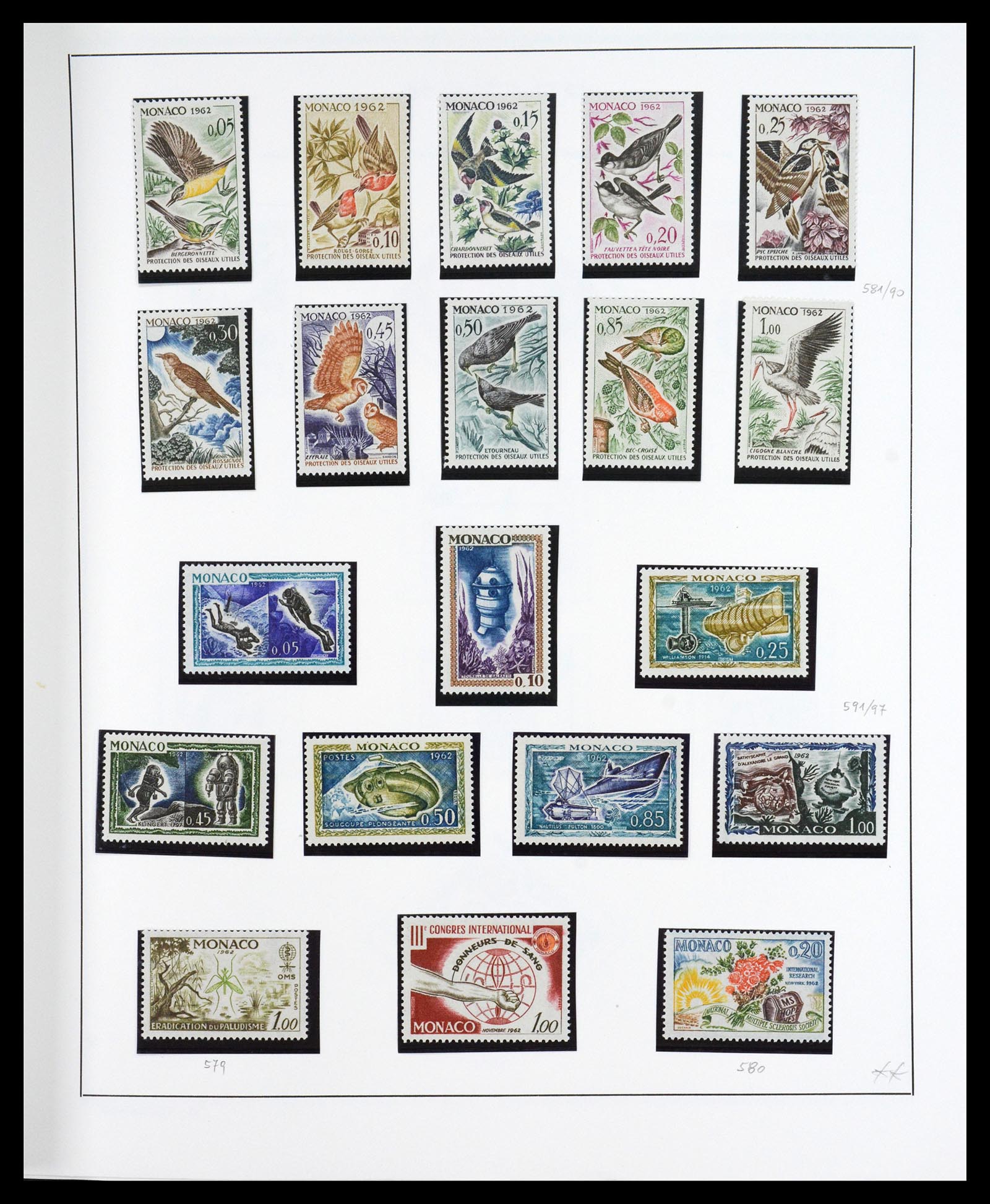 36631 031 - Postzegelverzameling 36631 Monaco 1885-1980.