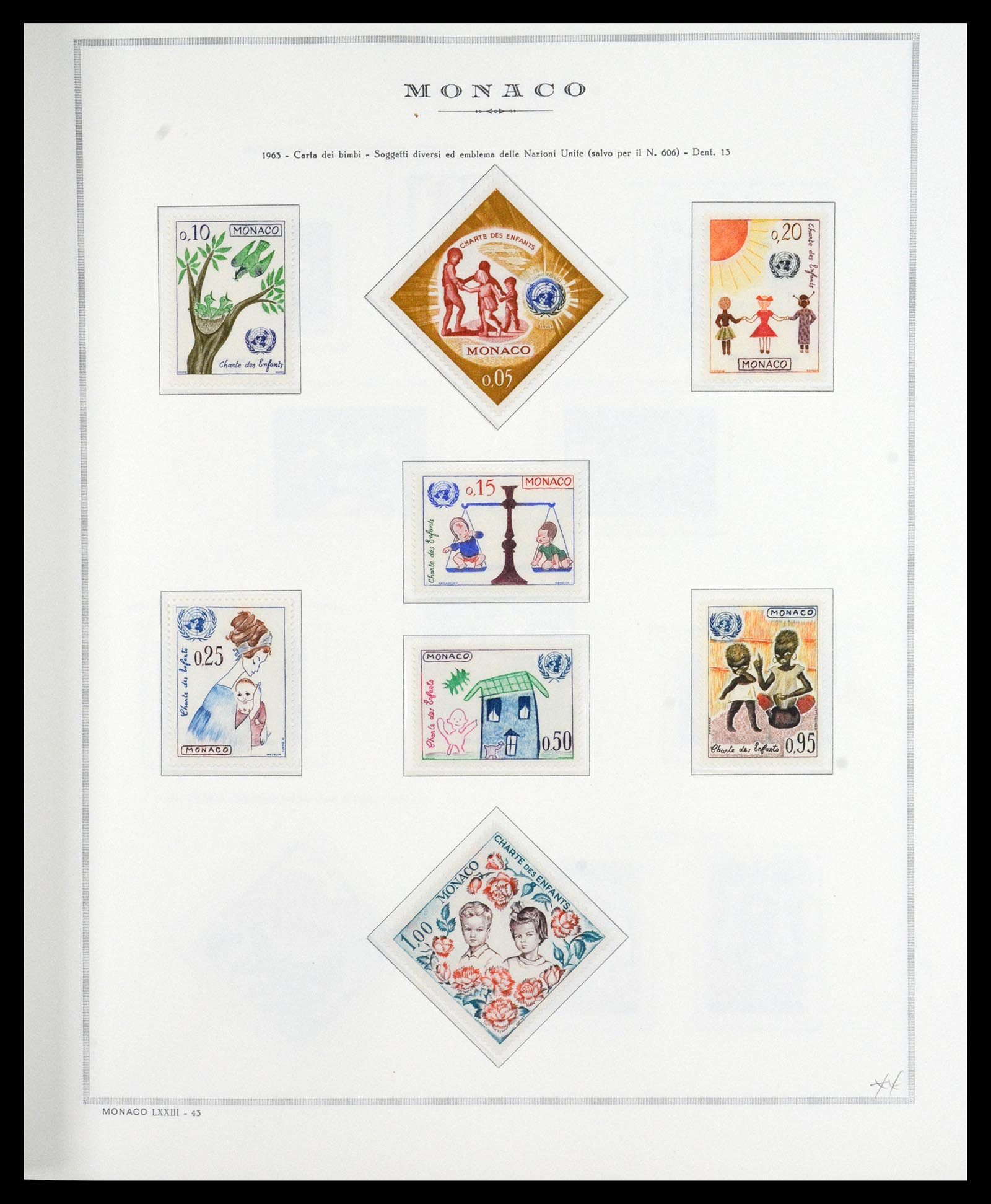 36631 032 - Postzegelverzameling 36631 Monaco 1885-1980.