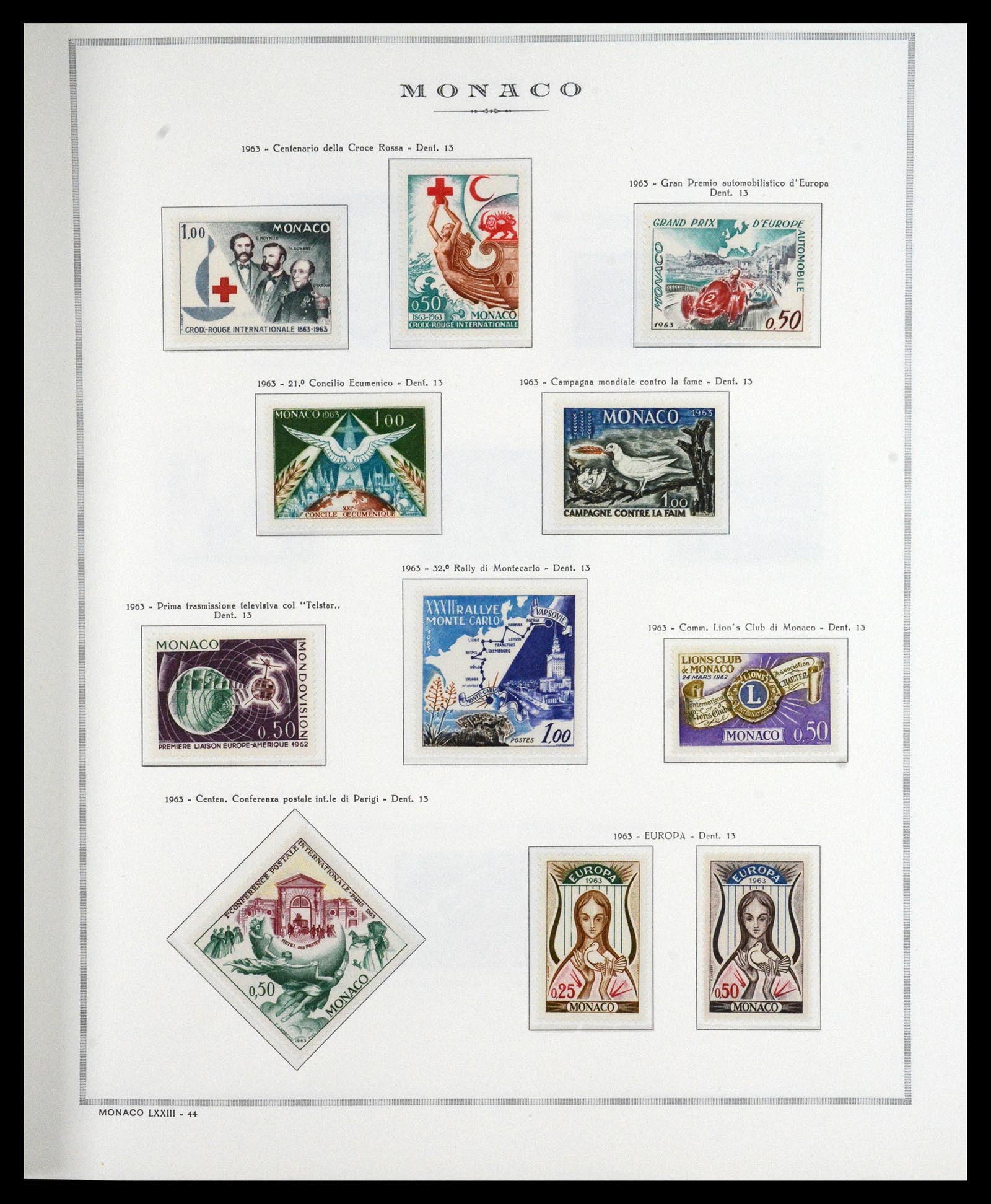 36631 033 - Postzegelverzameling 36631 Monaco 1885-1980.