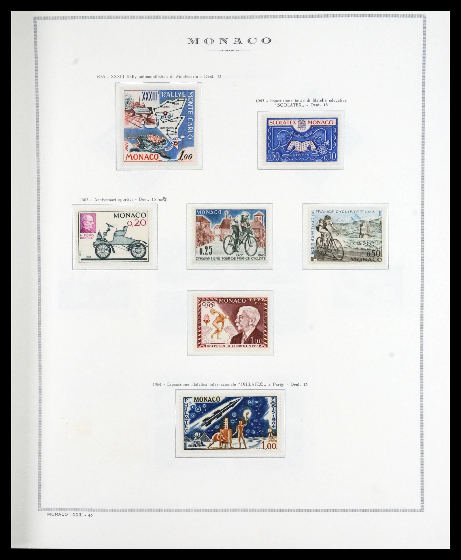 36631 034 - Postzegelverzameling 36631 Monaco 1885-1980.