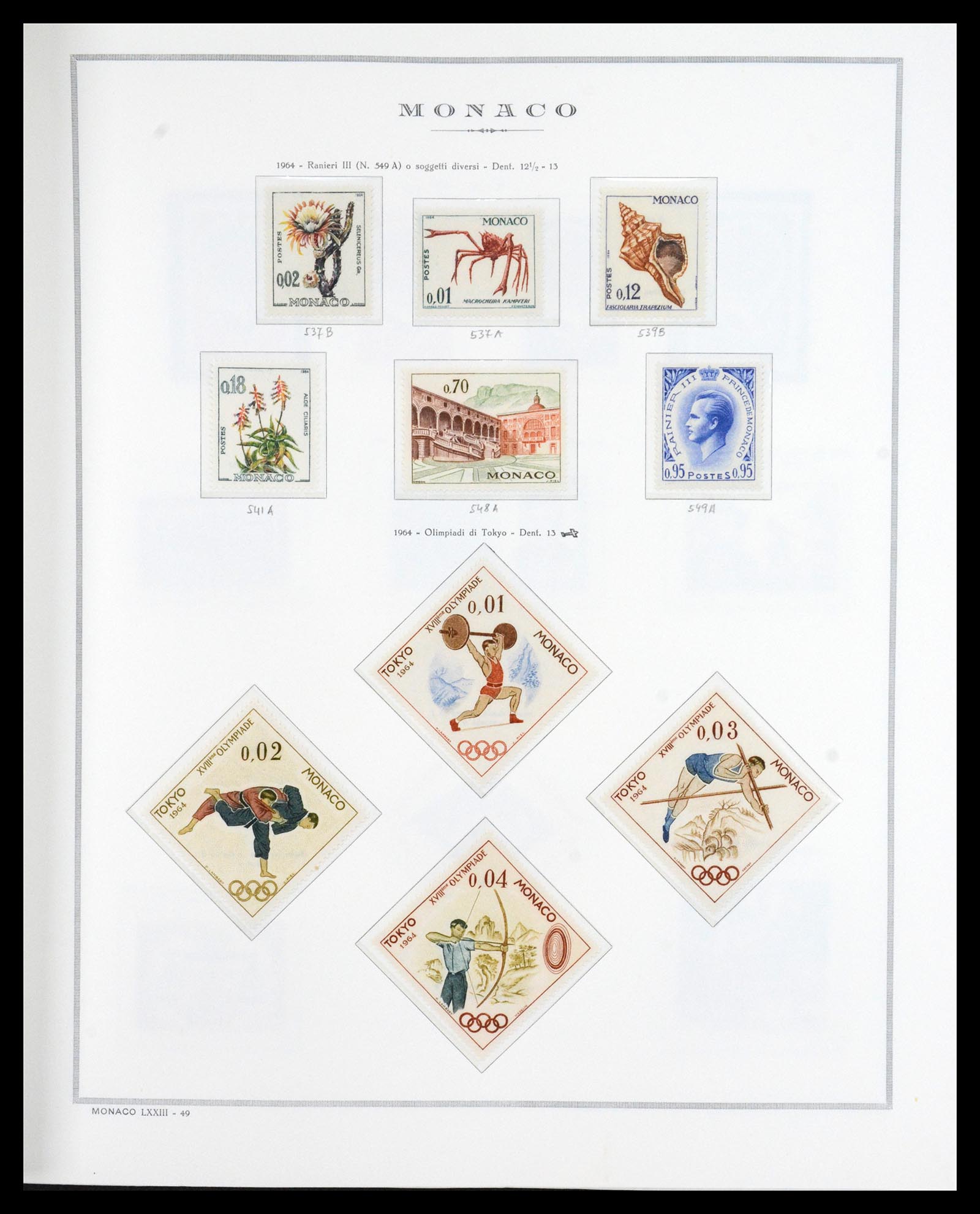 36631 038 - Postzegelverzameling 36631 Monaco 1885-1980.