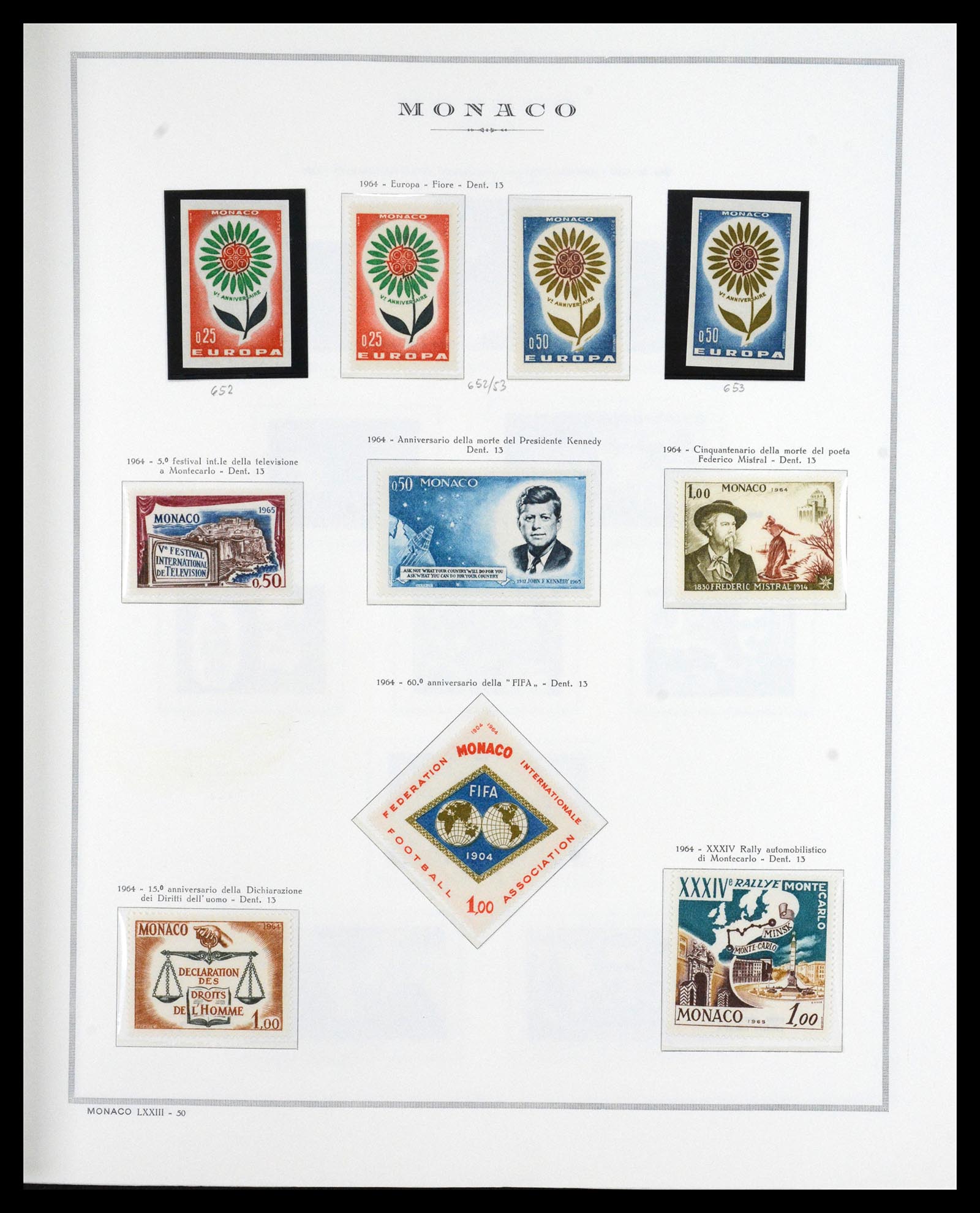 36631 039 - Postzegelverzameling 36631 Monaco 1885-1980.