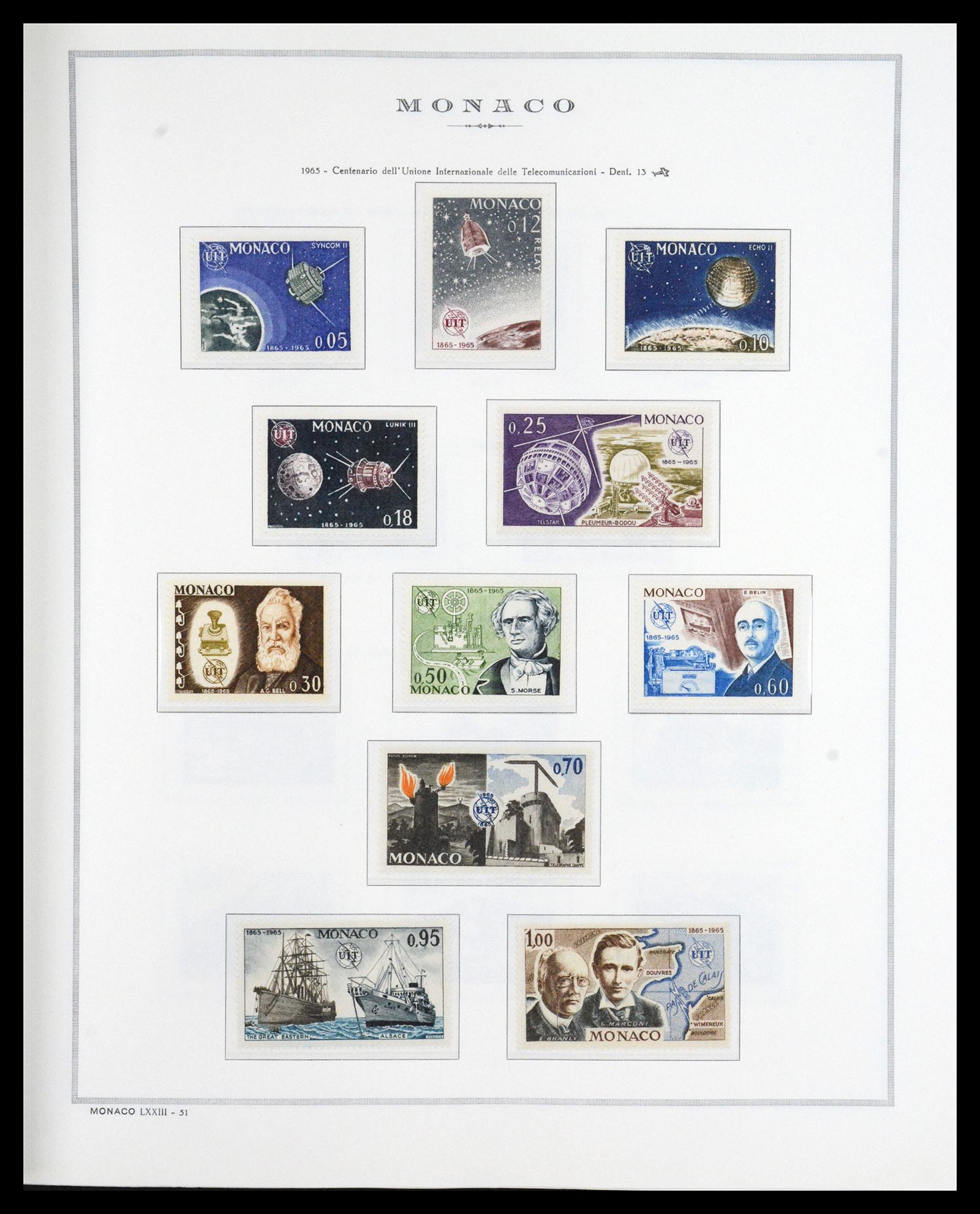 36631 040 - Postzegelverzameling 36631 Monaco 1885-1980.