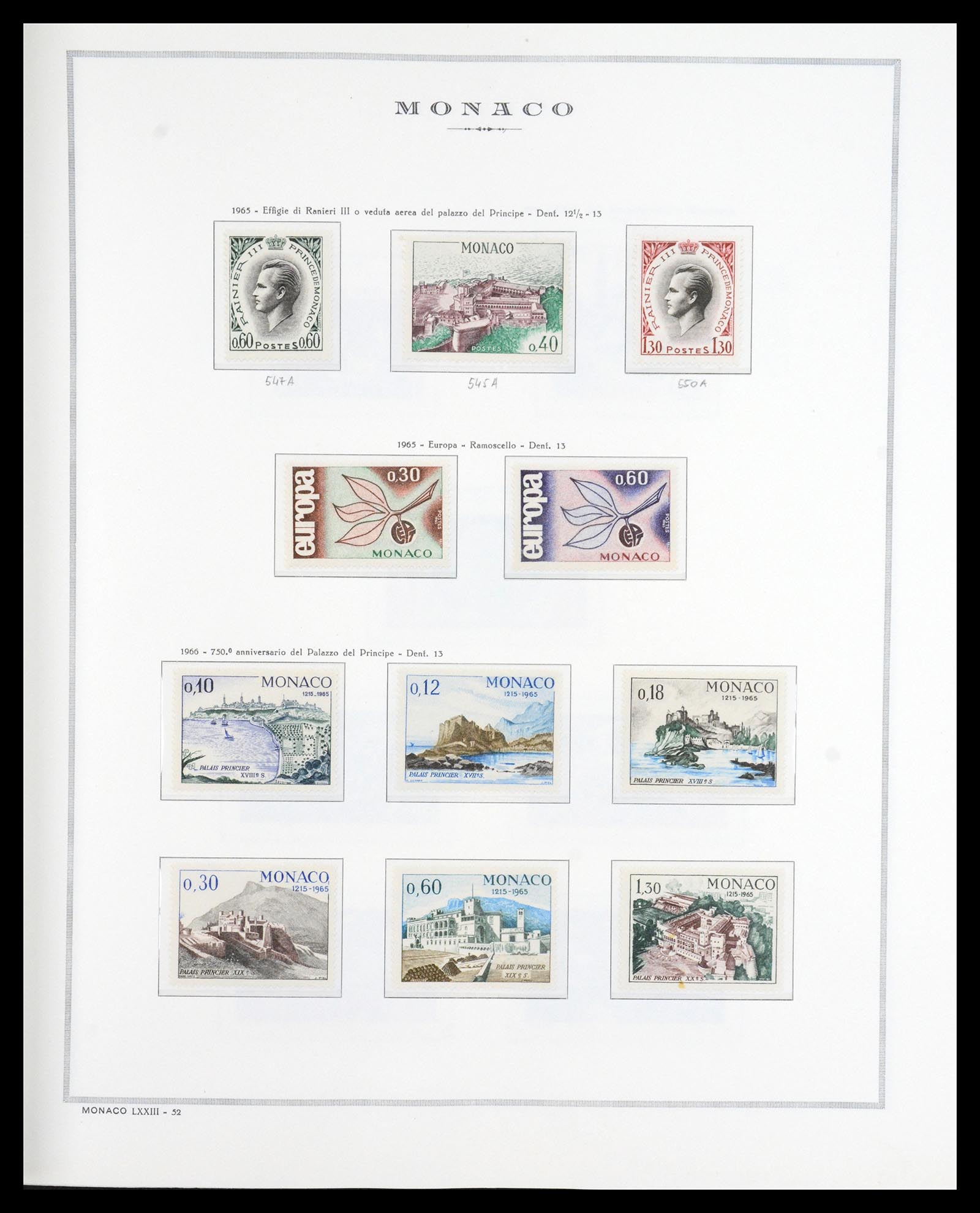 36631 041 - Postzegelverzameling 36631 Monaco 1885-1980.