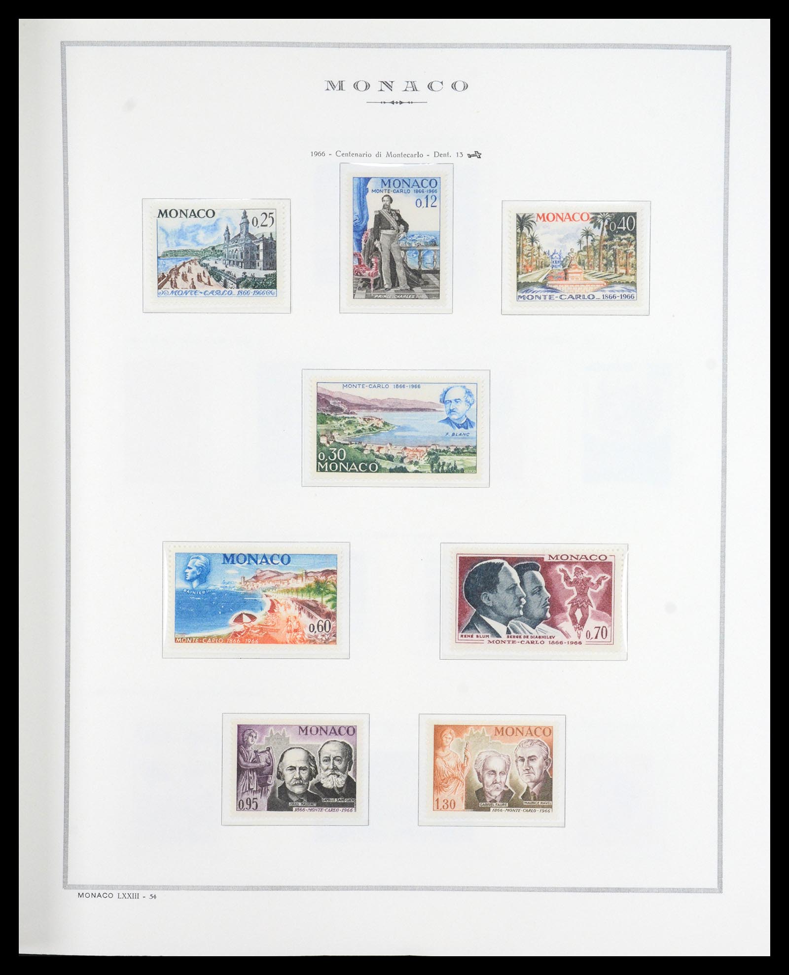 36631 043 - Postzegelverzameling 36631 Monaco 1885-1980.