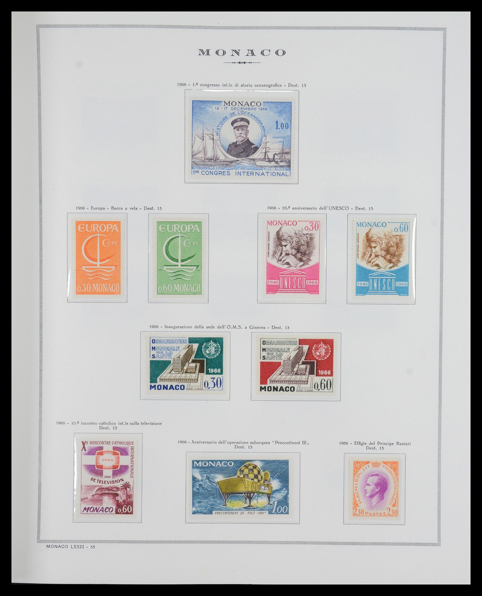 36631 044 - Stamp collection 36631 Monaco 1885-1980.