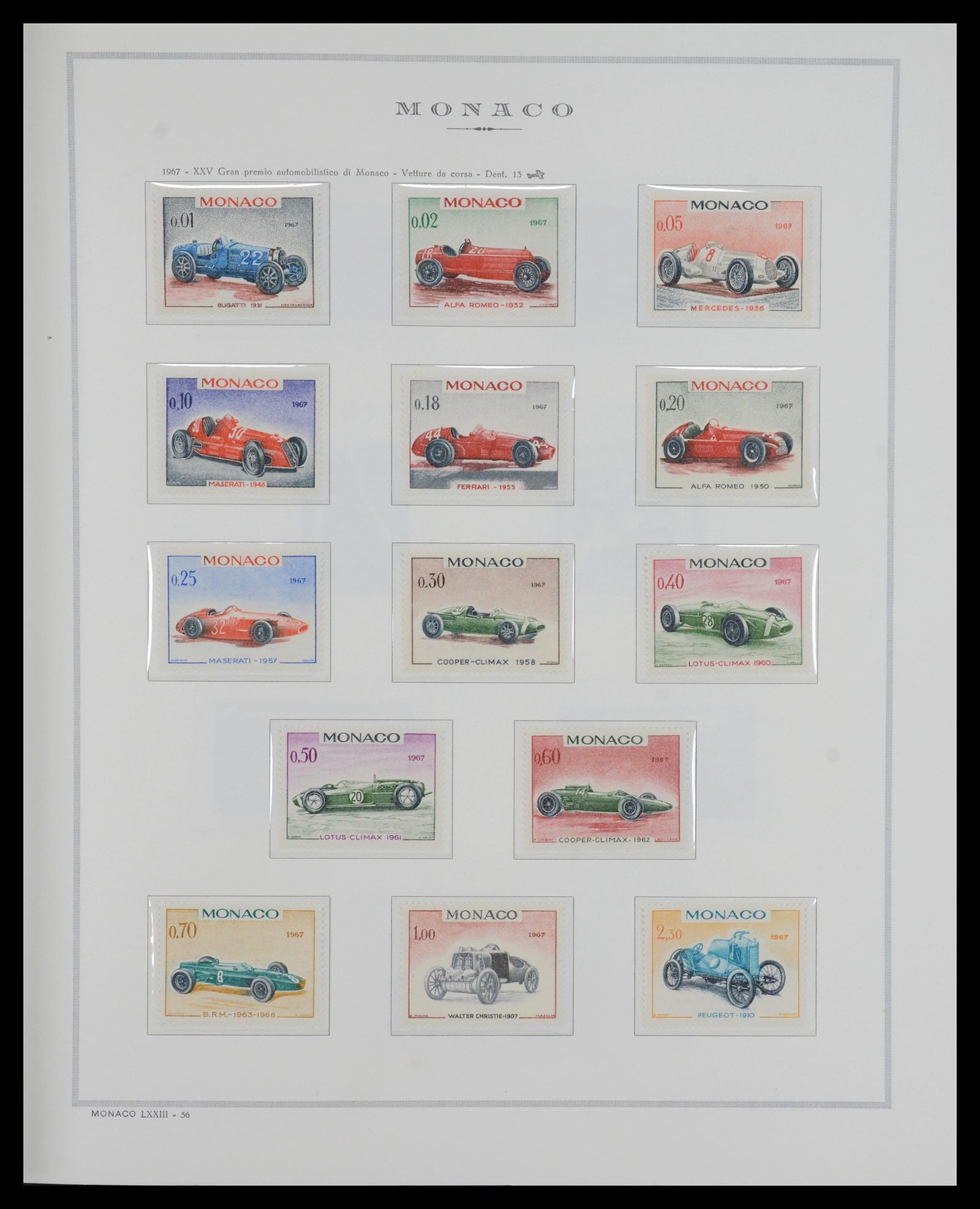 36631 045 - Postzegelverzameling 36631 Monaco 1885-1980.