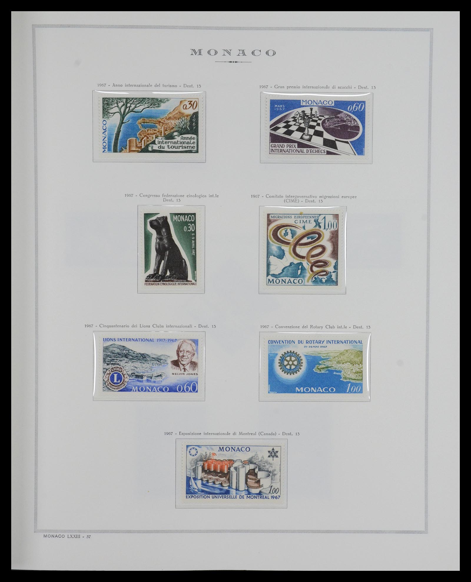 36631 046 - Postzegelverzameling 36631 Monaco 1885-1980.