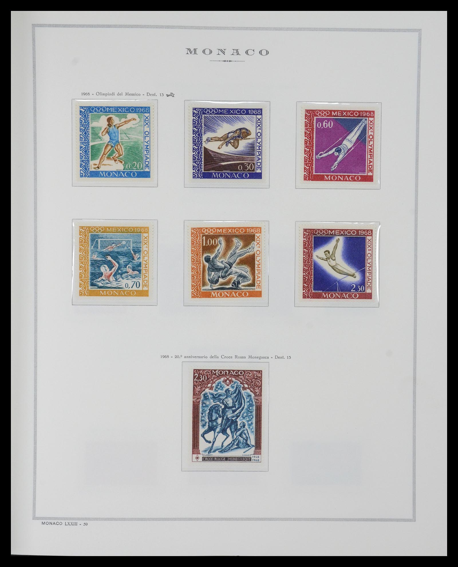36631 048 - Postzegelverzameling 36631 Monaco 1885-1980.
