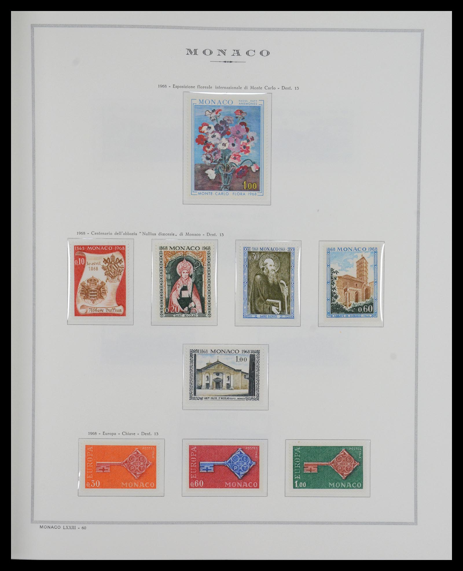 36631 049 - Postzegelverzameling 36631 Monaco 1885-1980.