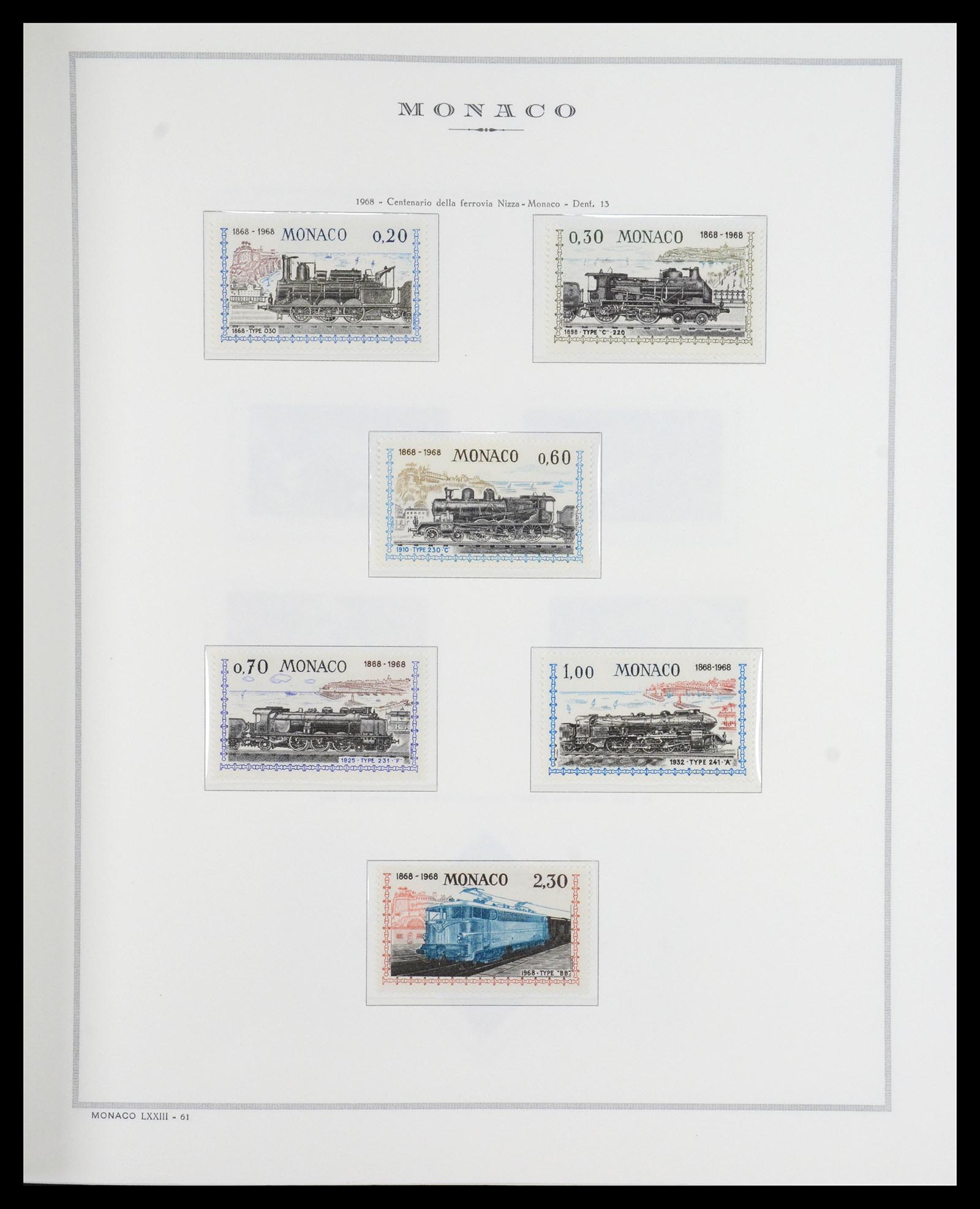 36631 050 - Postzegelverzameling 36631 Monaco 1885-1980.
