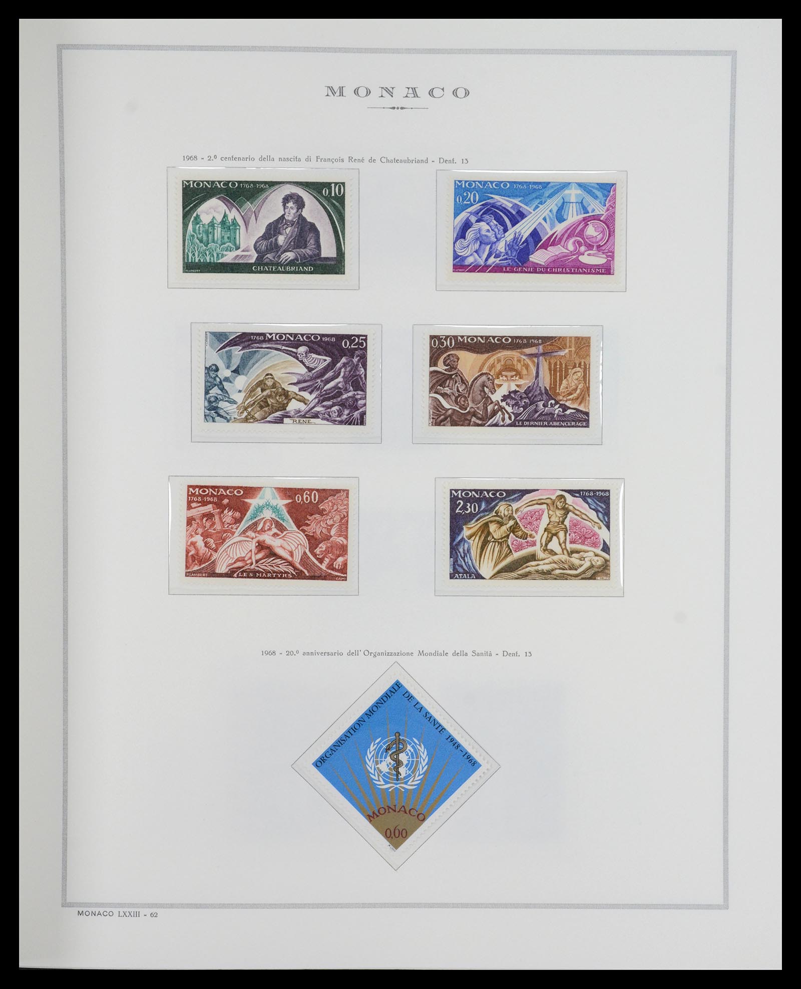 36631 051 - Postzegelverzameling 36631 Monaco 1885-1980.