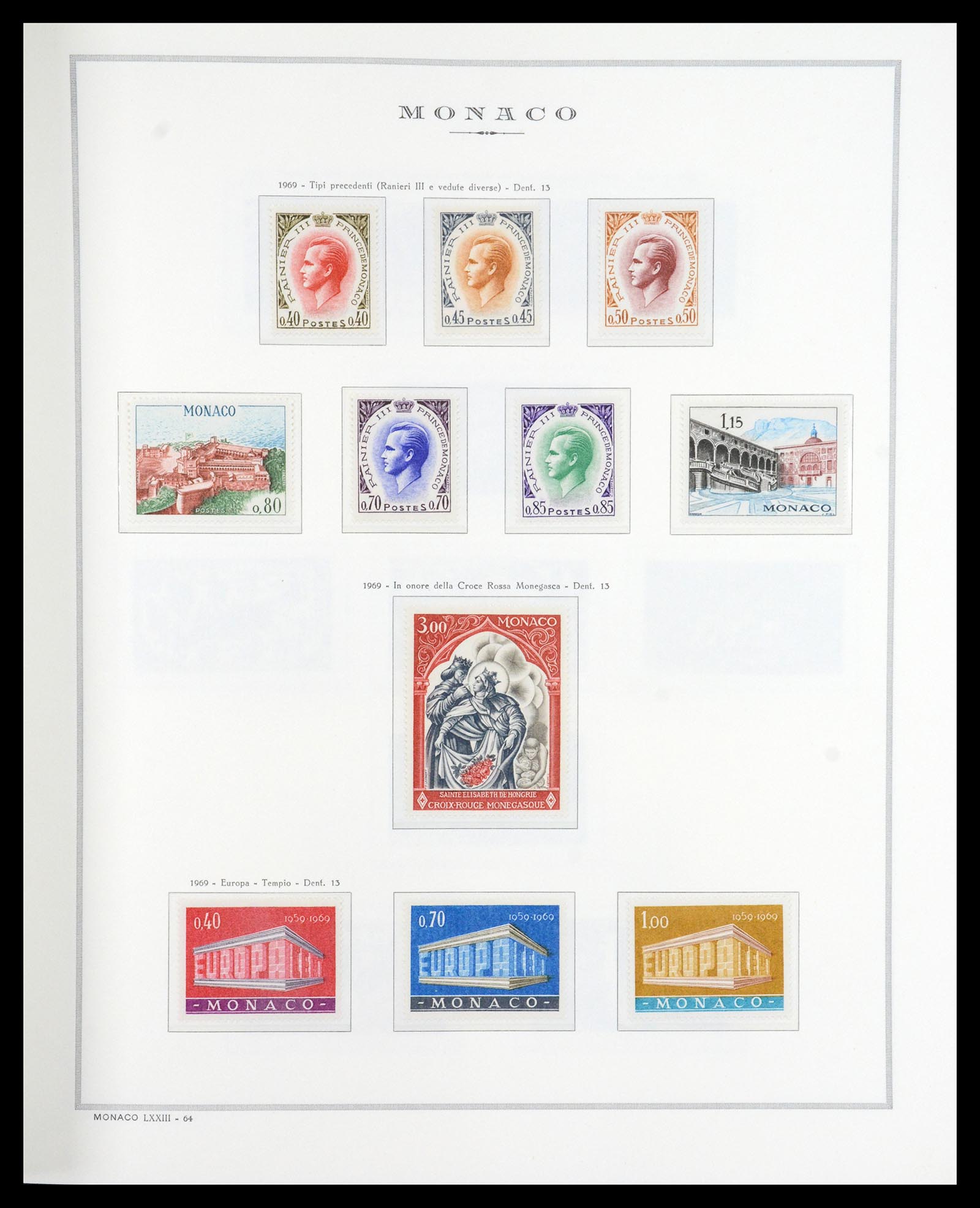36631 053 - Postzegelverzameling 36631 Monaco 1885-1980.