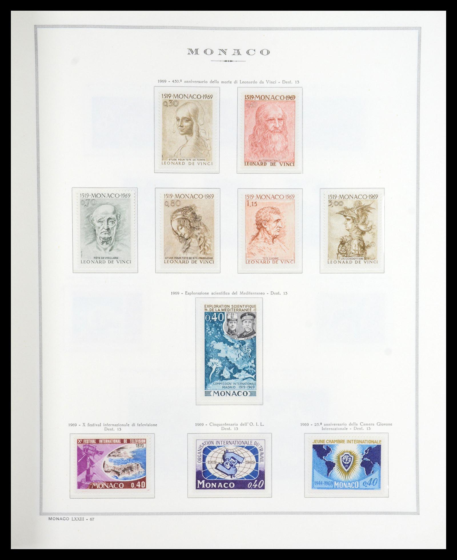 36631 056 - Postzegelverzameling 36631 Monaco 1885-1980.