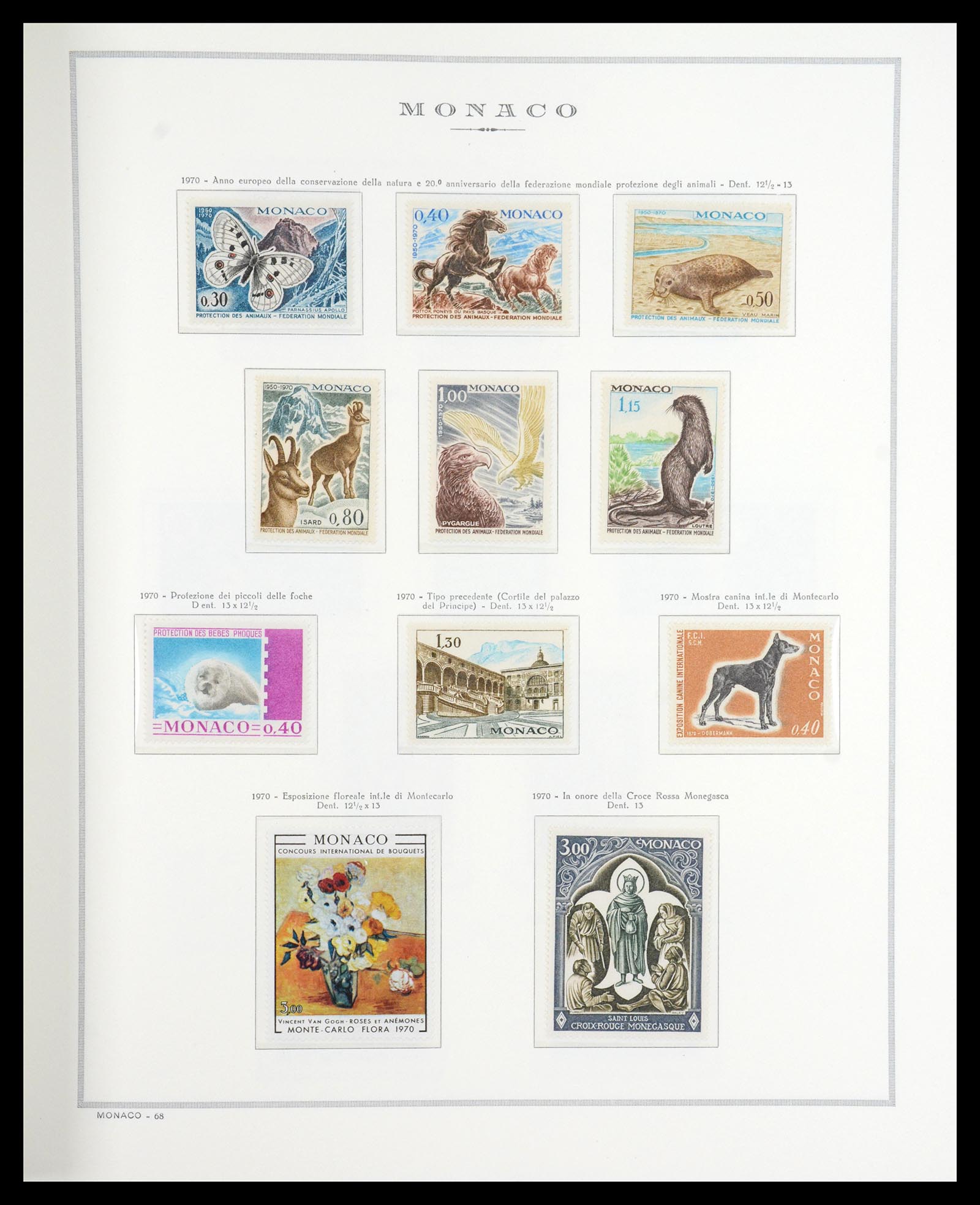 36631 057 - Postzegelverzameling 36631 Monaco 1885-1980.