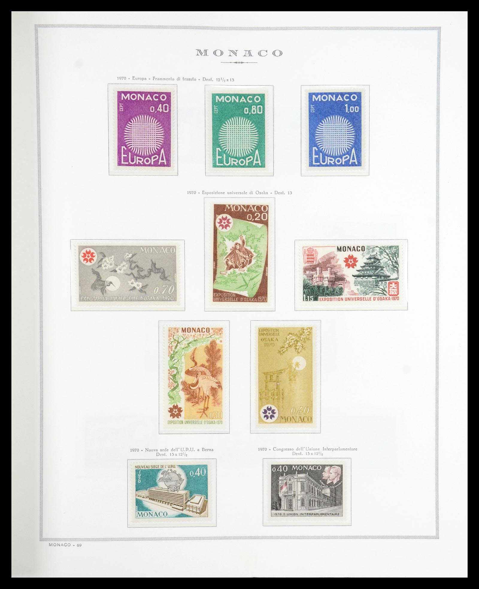 36631 058 - Postzegelverzameling 36631 Monaco 1885-1980.