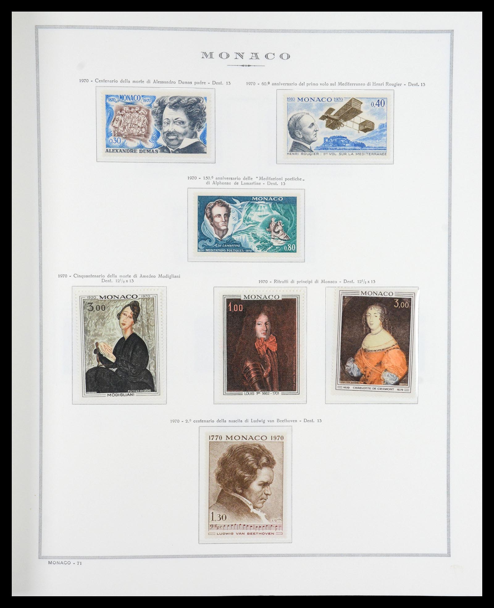 36631 060 - Postzegelverzameling 36631 Monaco 1885-1980.
