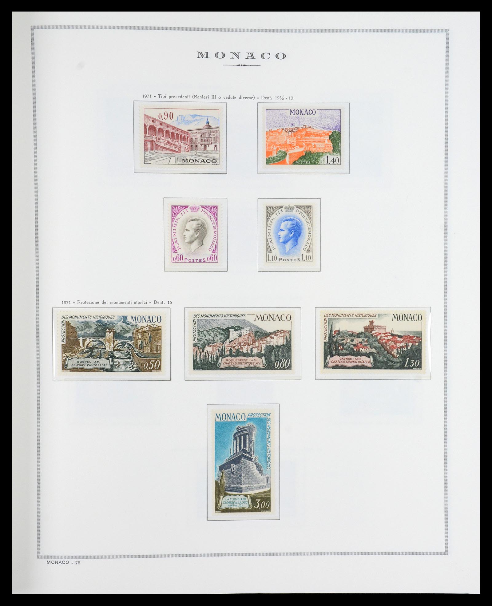 36631 061 - Postzegelverzameling 36631 Monaco 1885-1980.