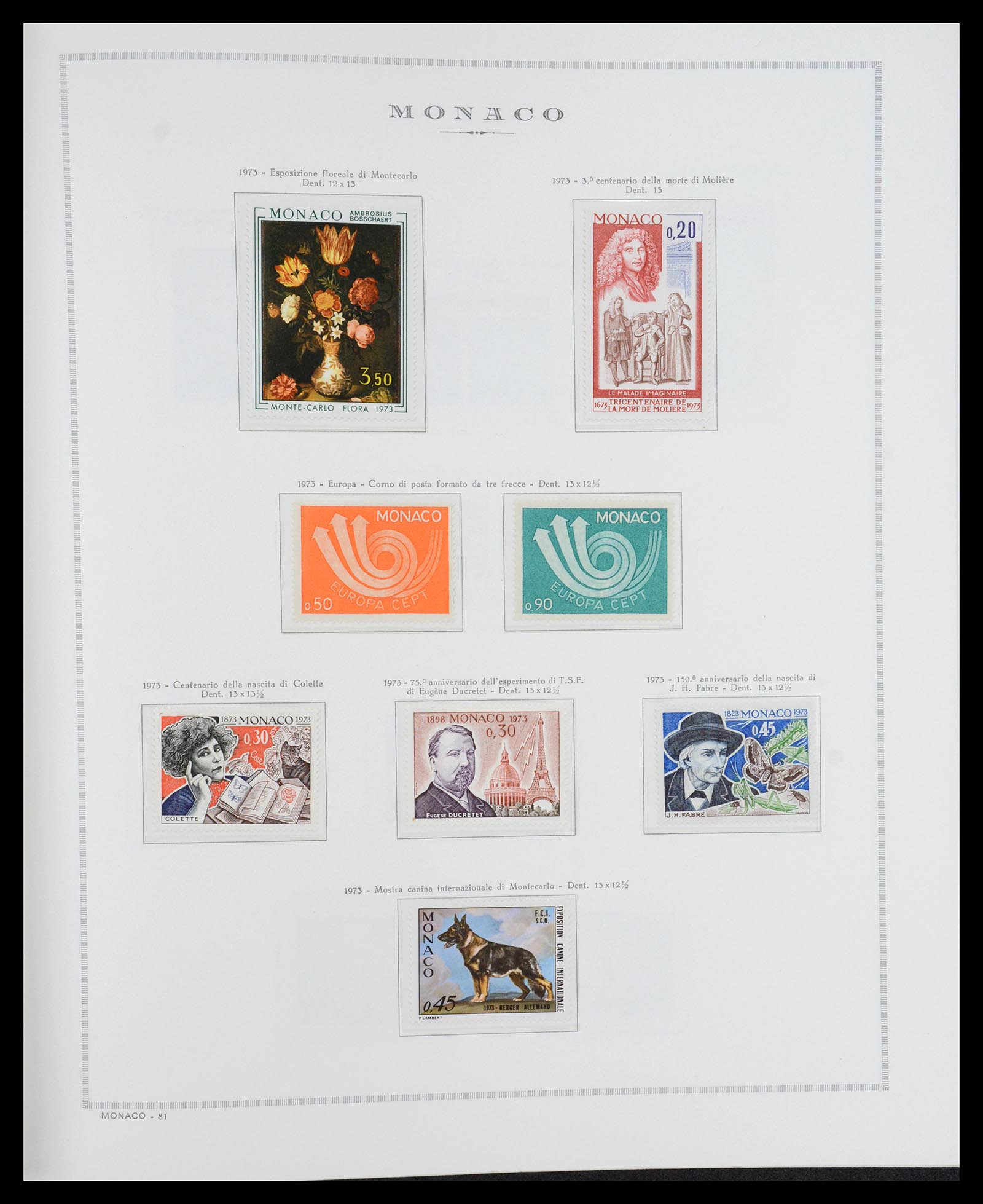 36631 070 - Stamp collection 36631 Monaco 1885-1980.