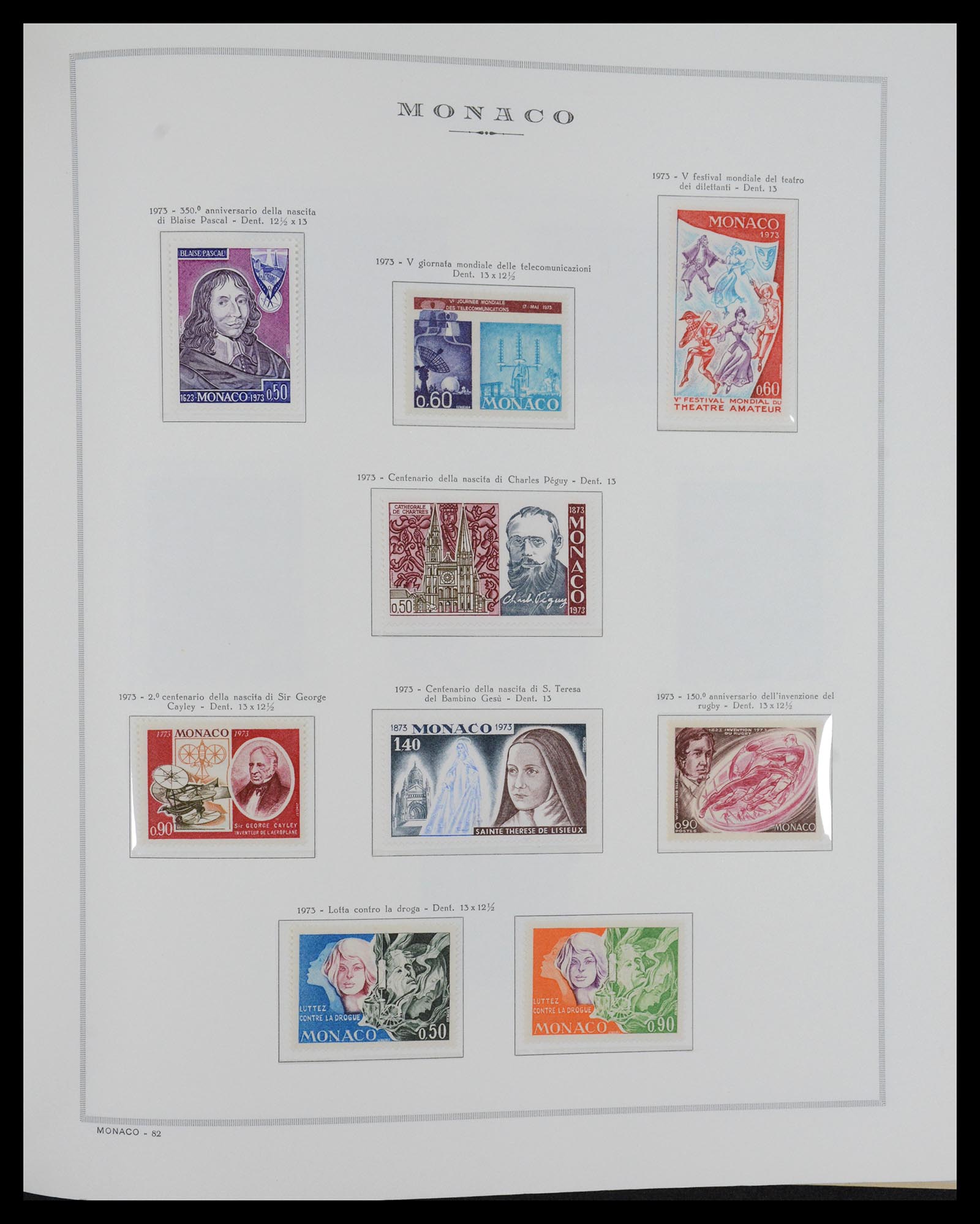 36631 071 - Postzegelverzameling 36631 Monaco 1885-1980.