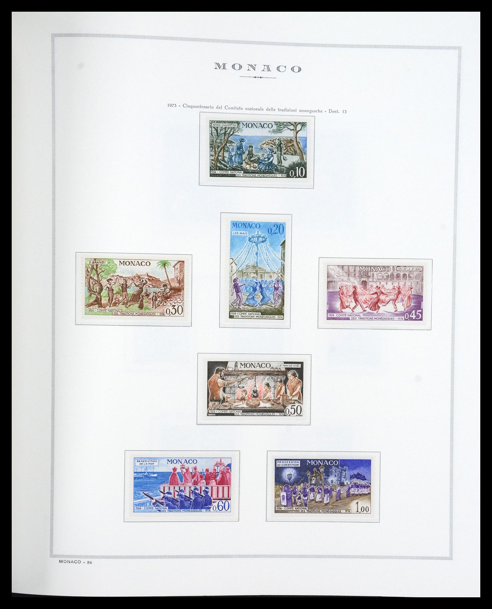 36631 073 - Postzegelverzameling 36631 Monaco 1885-1980.