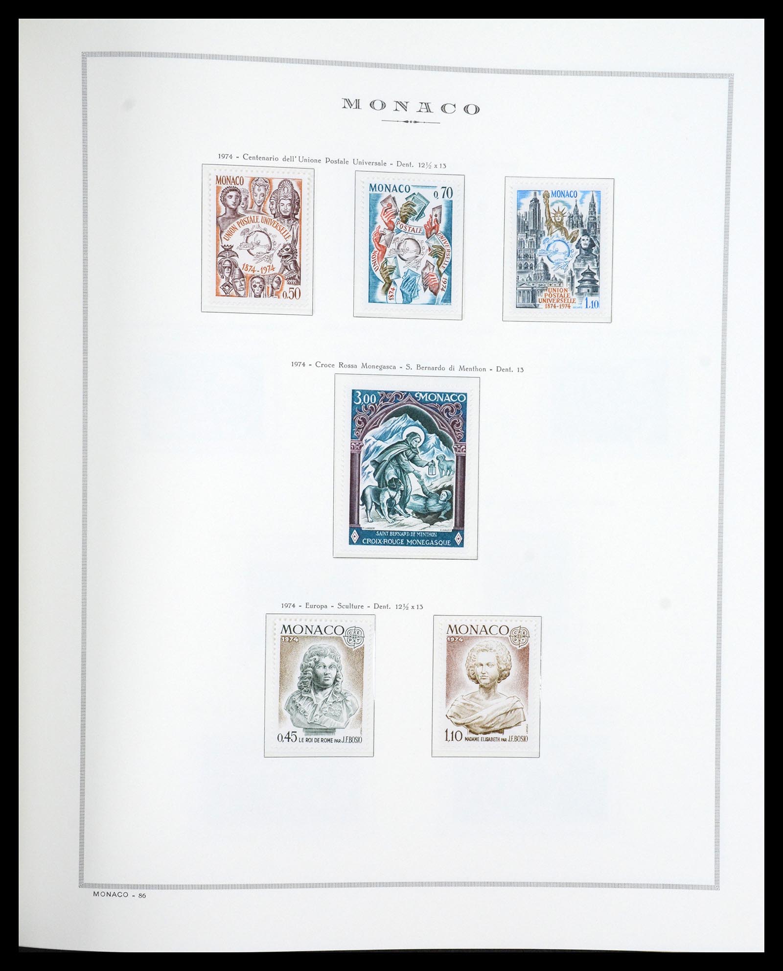 36631 075 - Stamp collection 36631 Monaco 1885-1980.