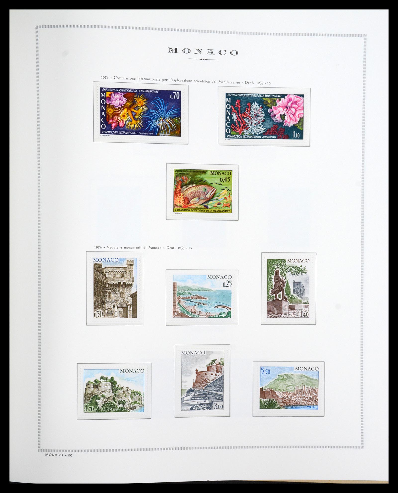 36631 079 - Postzegelverzameling 36631 Monaco 1885-1980.
