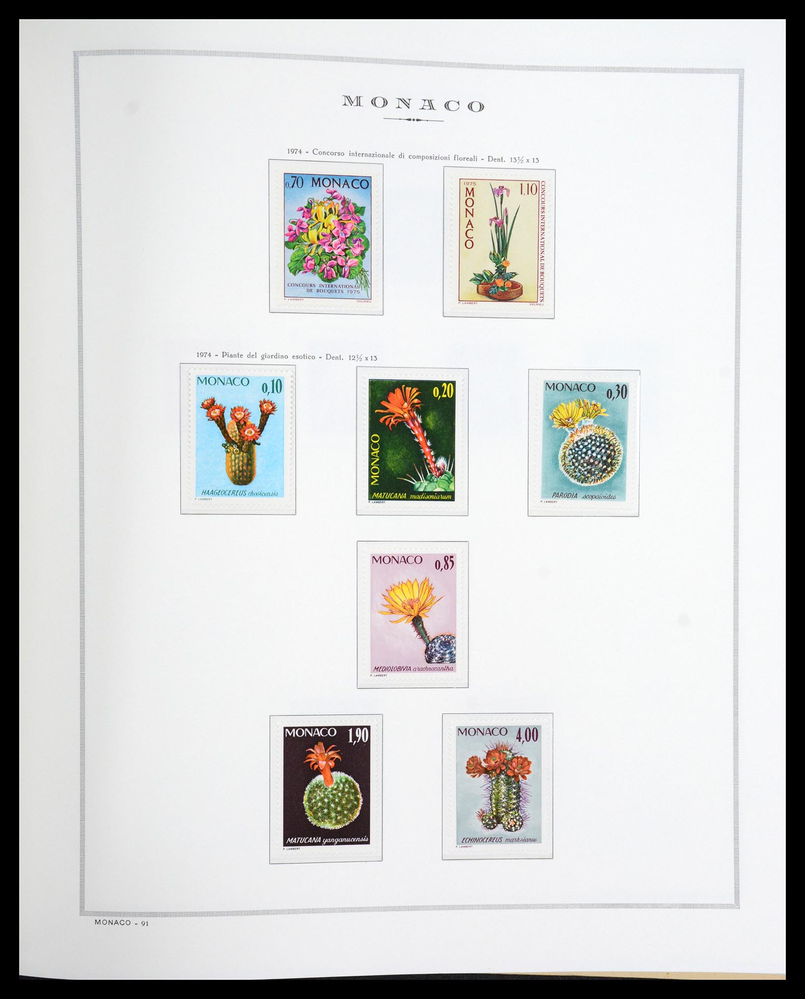 36631 080 - Postzegelverzameling 36631 Monaco 1885-1980.