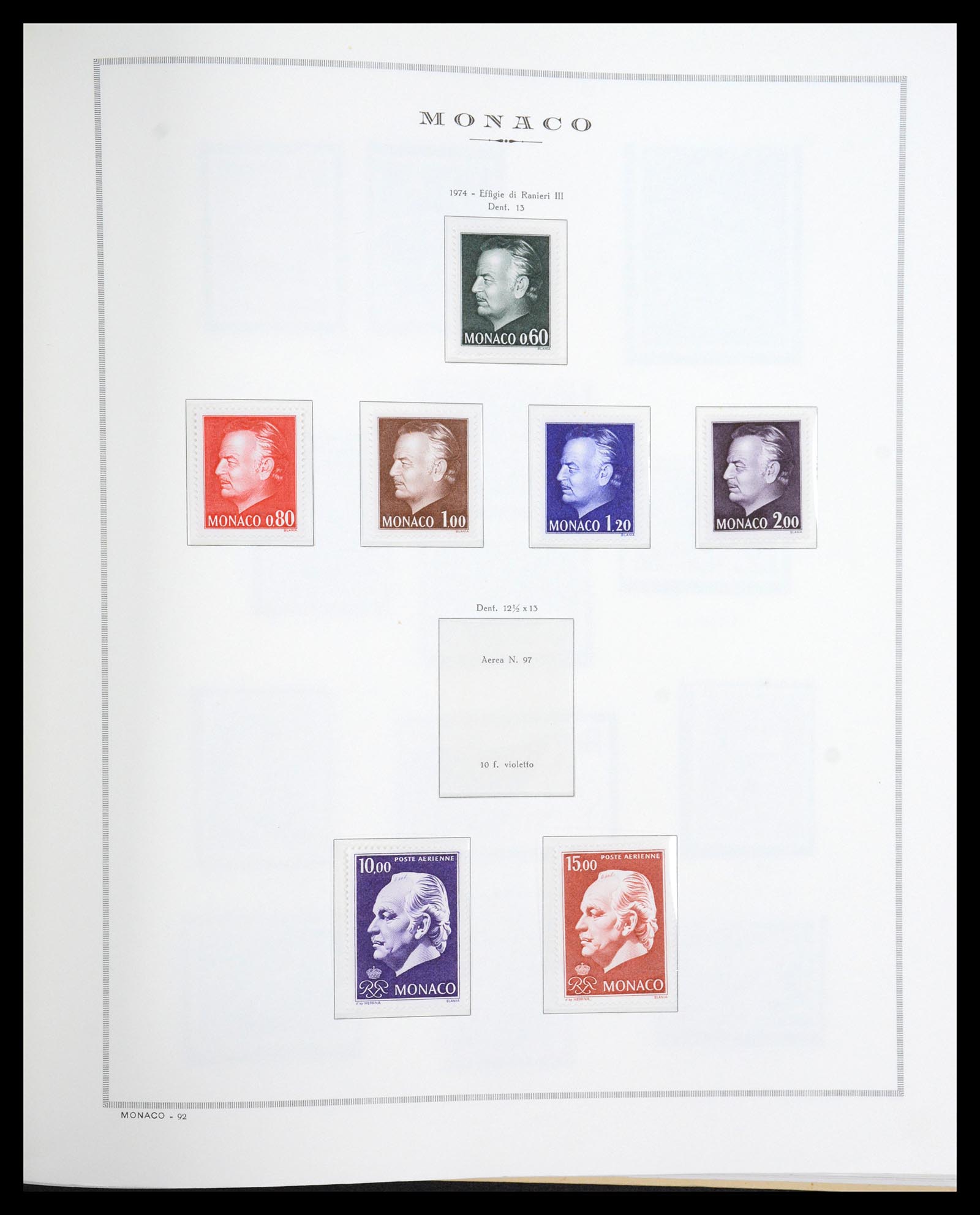 36631 081 - Postzegelverzameling 36631 Monaco 1885-1980.