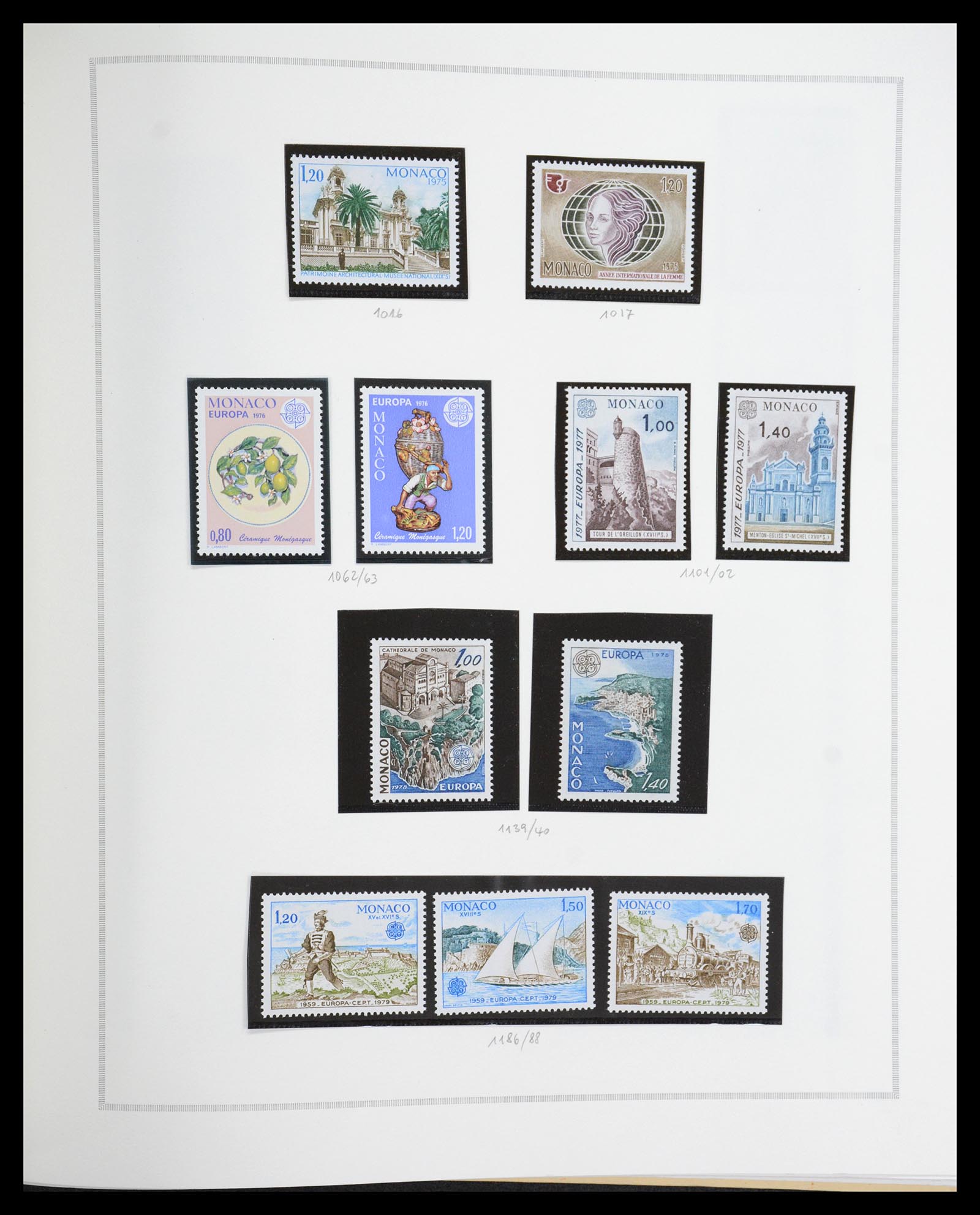 36631 083 - Postzegelverzameling 36631 Monaco 1885-1980.