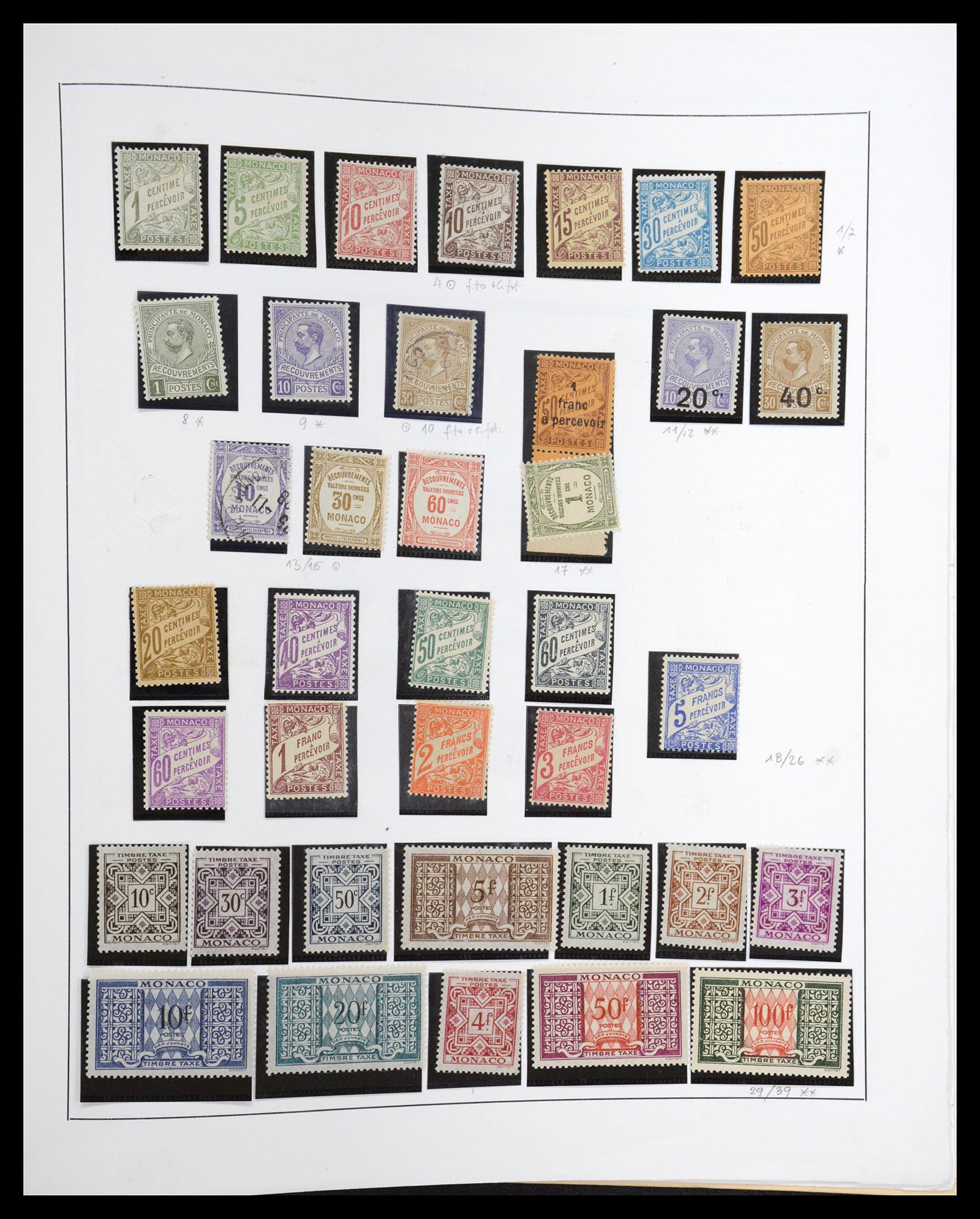 36631 102 - Postzegelverzameling 36631 Monaco 1885-1980.