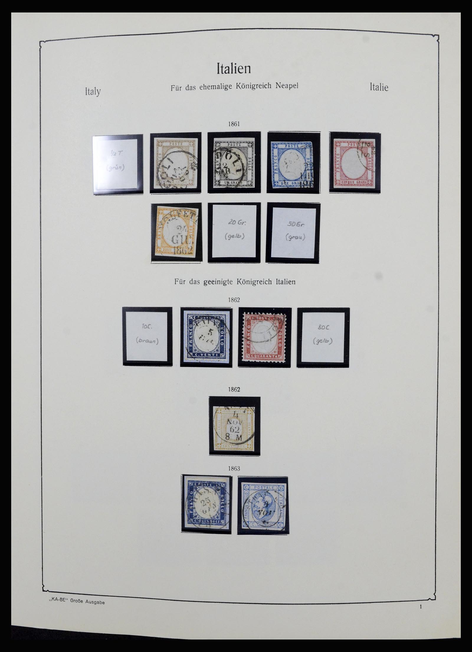 36632 001 - Postzegelverzameling 36632 Italy 1861-1977.
