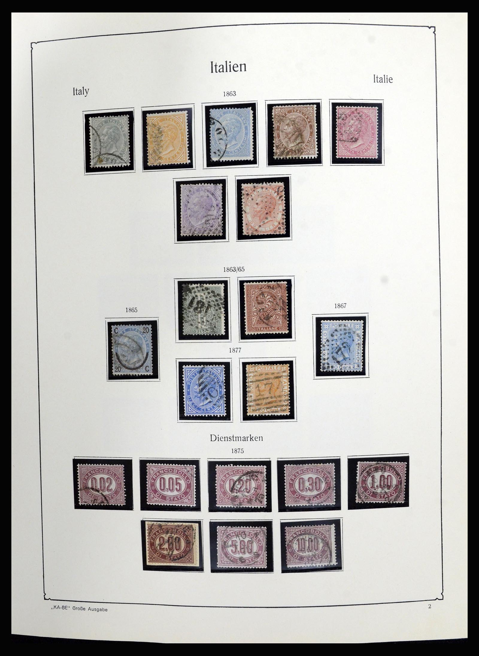 36632 002 - Postzegelverzameling 36632 Italy 1861-1977.
