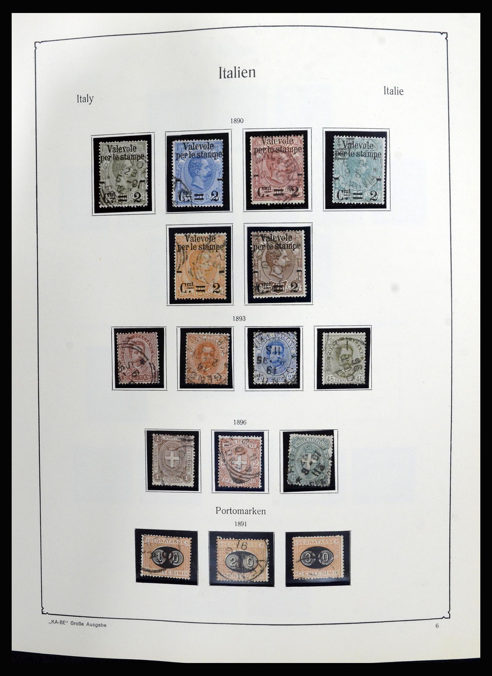 36632 006 - Postzegelverzameling 36632 Italy 1861-1977.