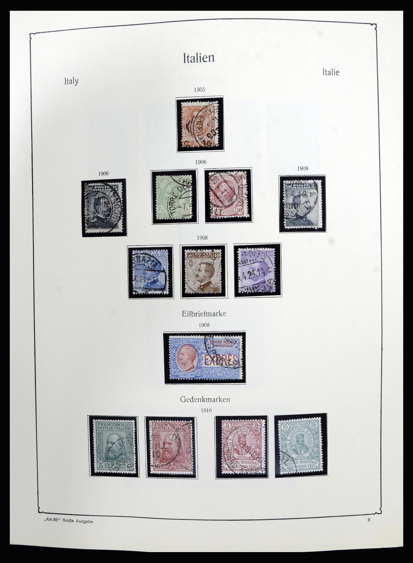 36632 008 - Postzegelverzameling 36632 Italy 1861-1977.