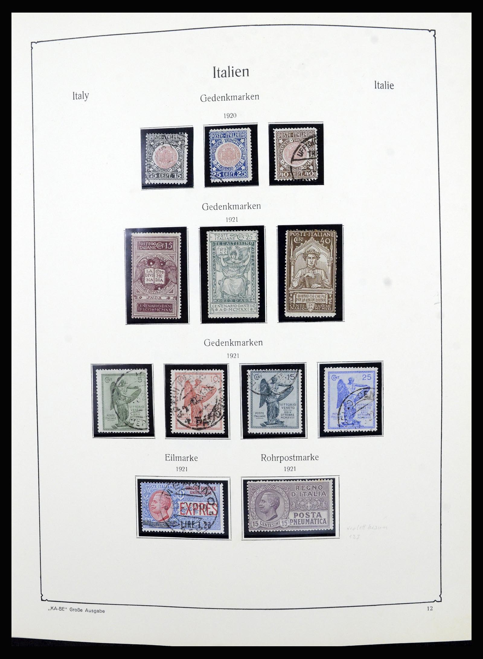 36632 012 - Postzegelverzameling 36632 Italy 1861-1977.
