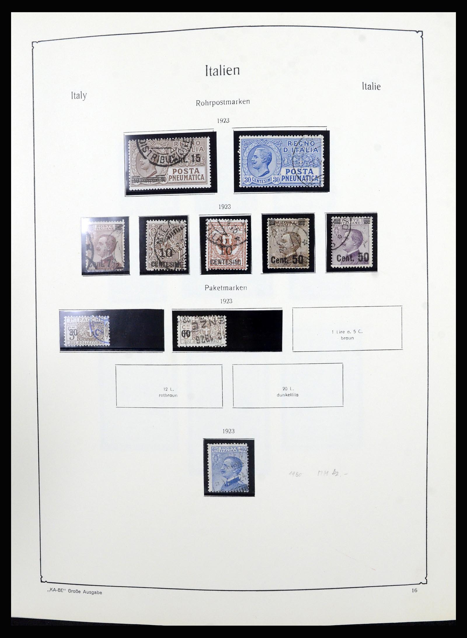 36632 016 - Postzegelverzameling 36632 Italy 1861-1977.