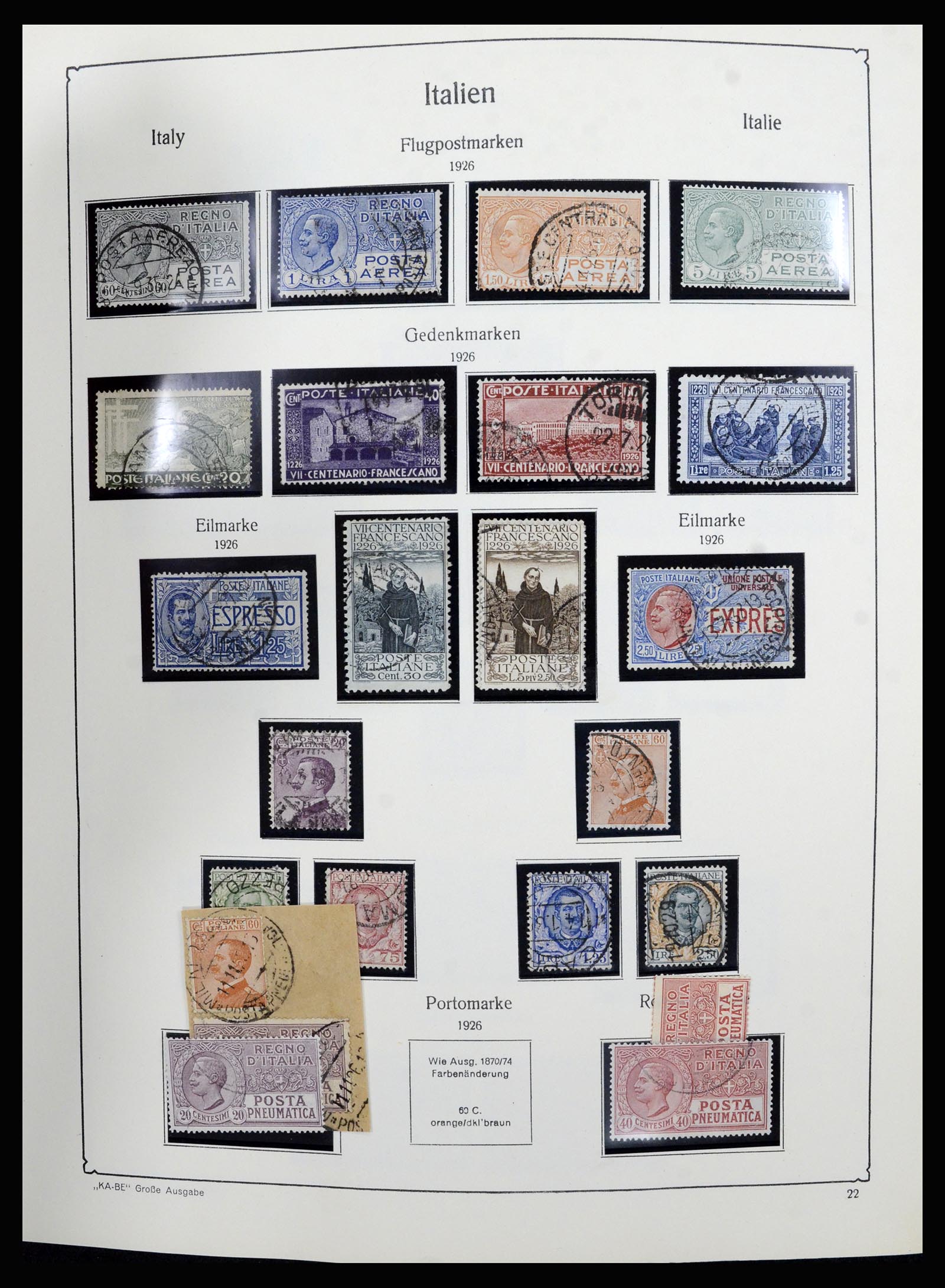36632 022 - Postzegelverzameling 36632 Italy 1861-1977.