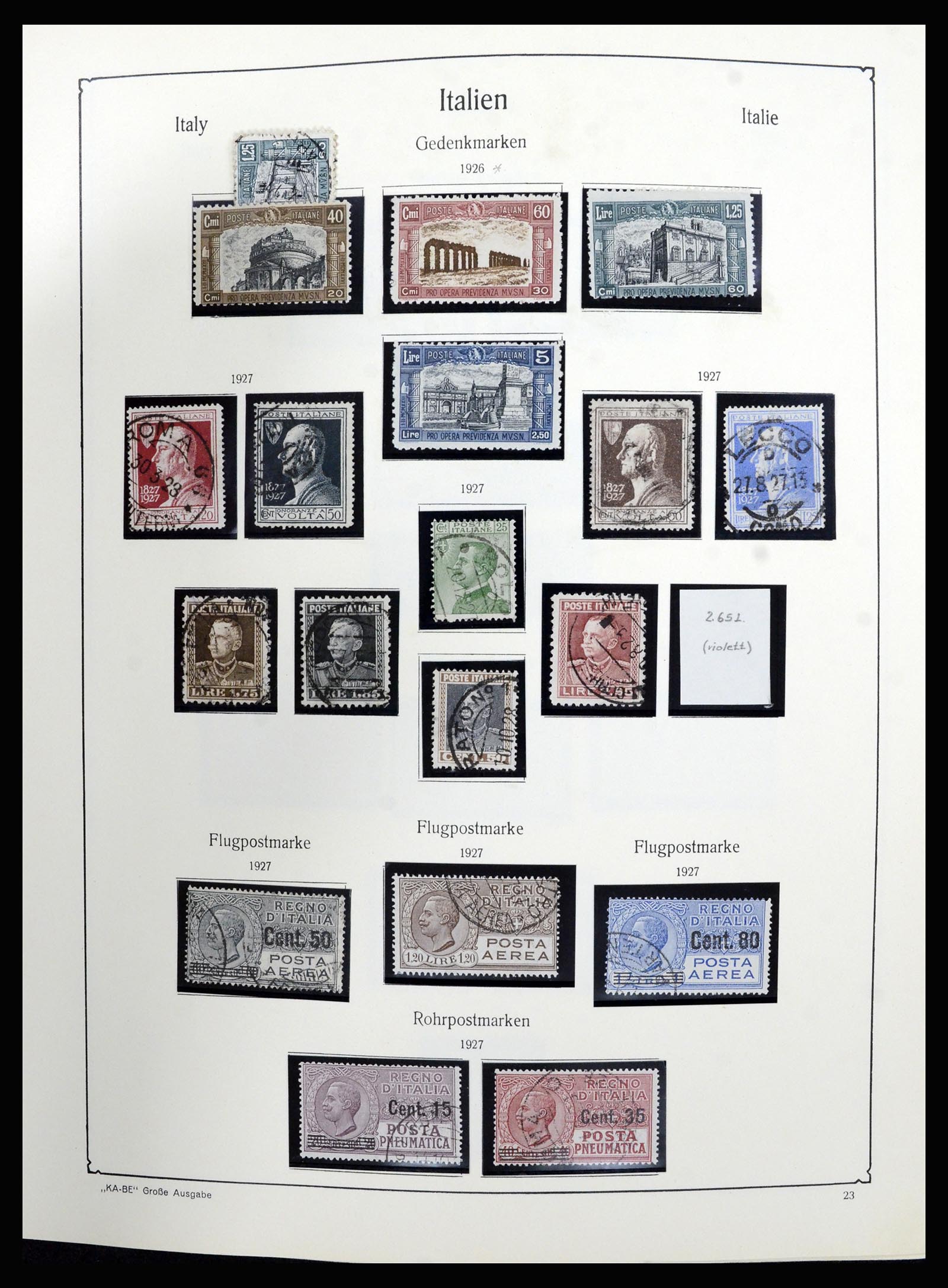 36632 023 - Postzegelverzameling 36632 Italy 1861-1977.