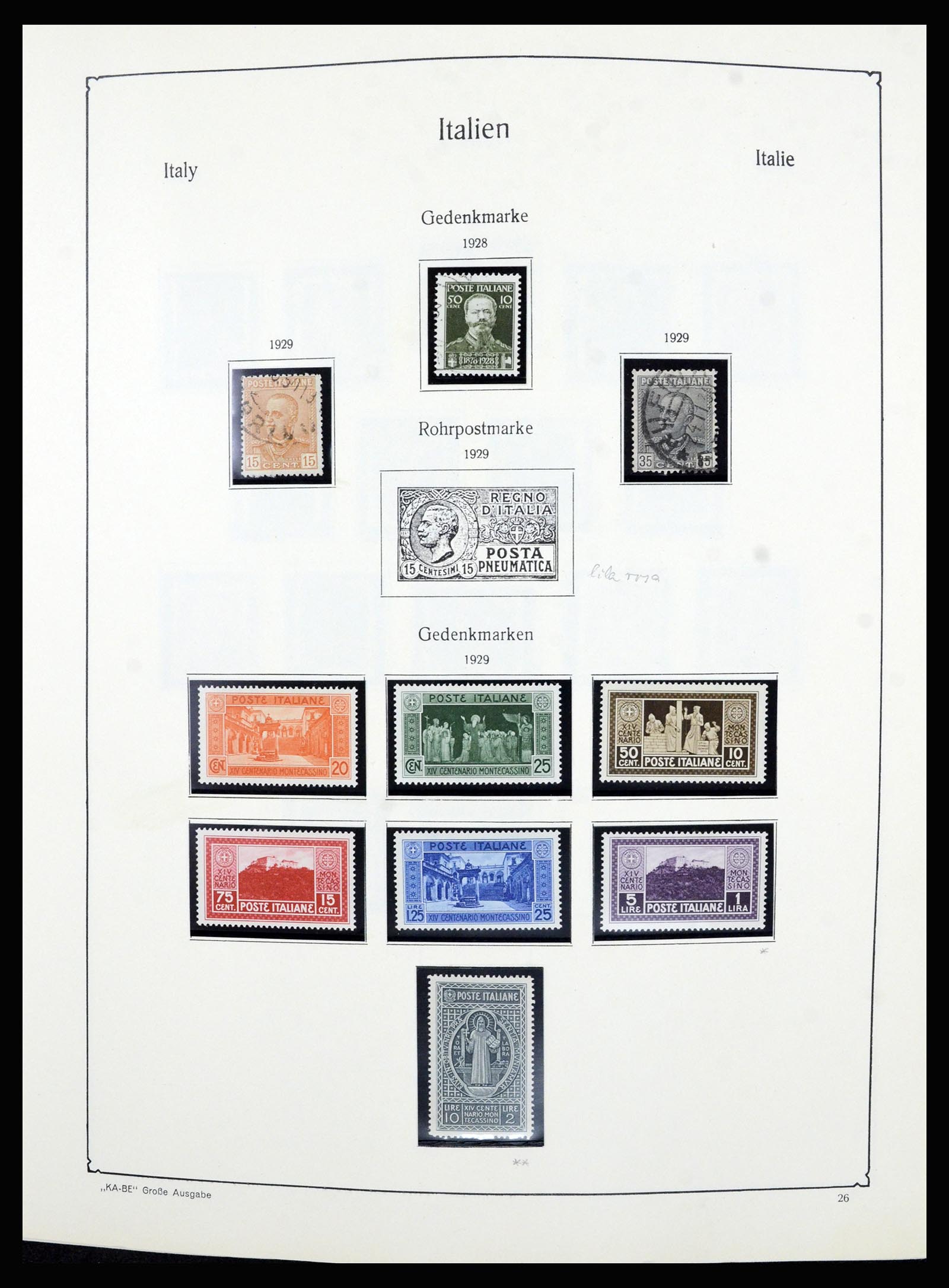 36632 026 - Postzegelverzameling 36632 Italy 1861-1977.