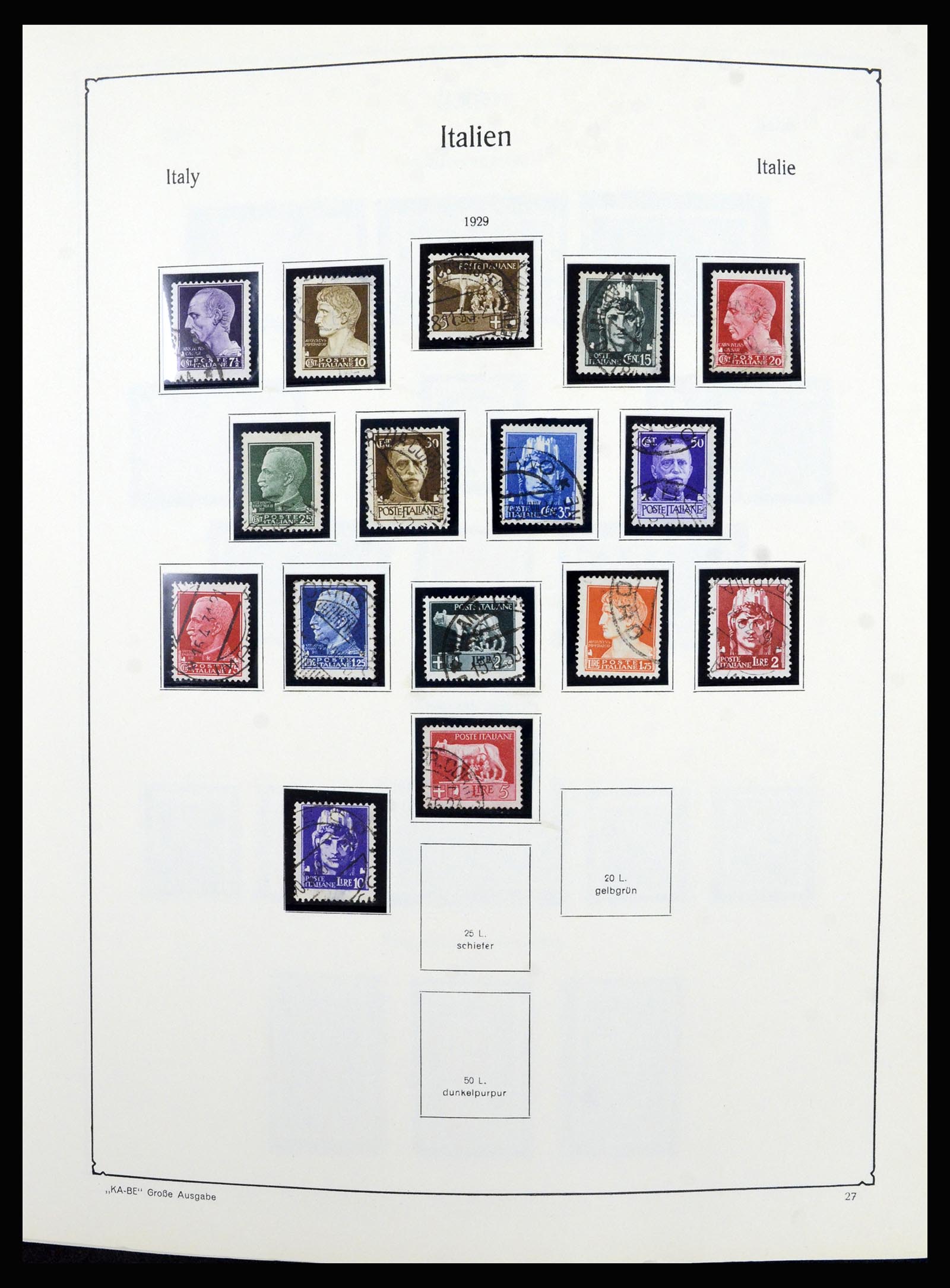36632 027 - Postzegelverzameling 36632 Italy 1861-1977.