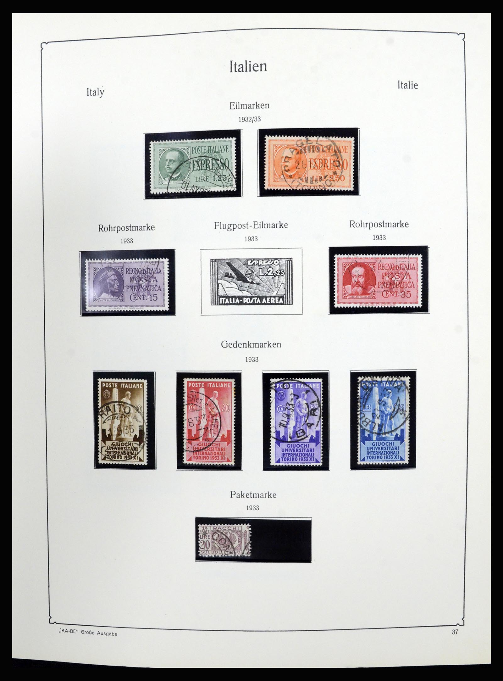 36632 037 - Postzegelverzameling 36632 Italy 1861-1977.