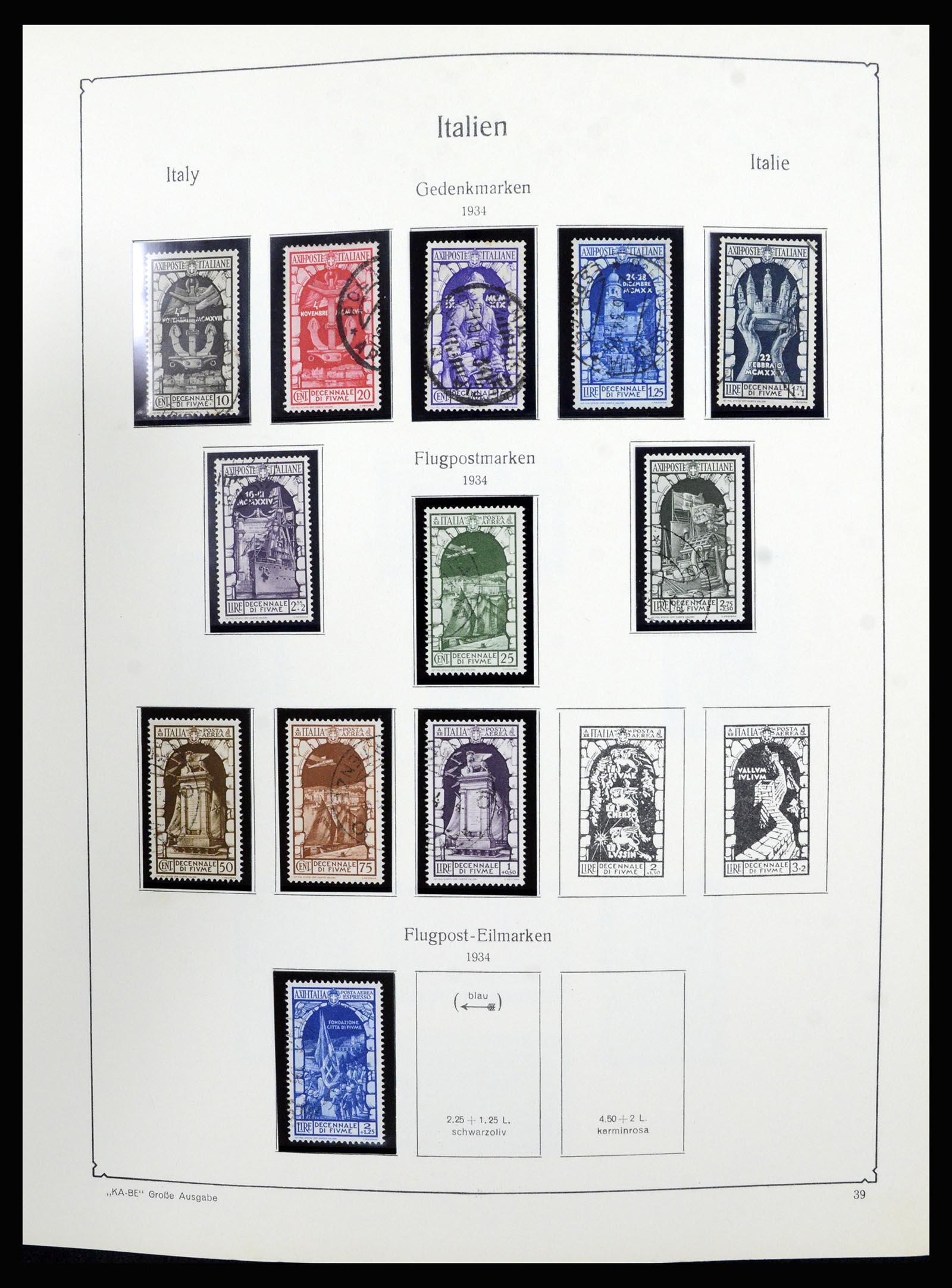 36632 039 - Postzegelverzameling 36632 Italy 1861-1977.