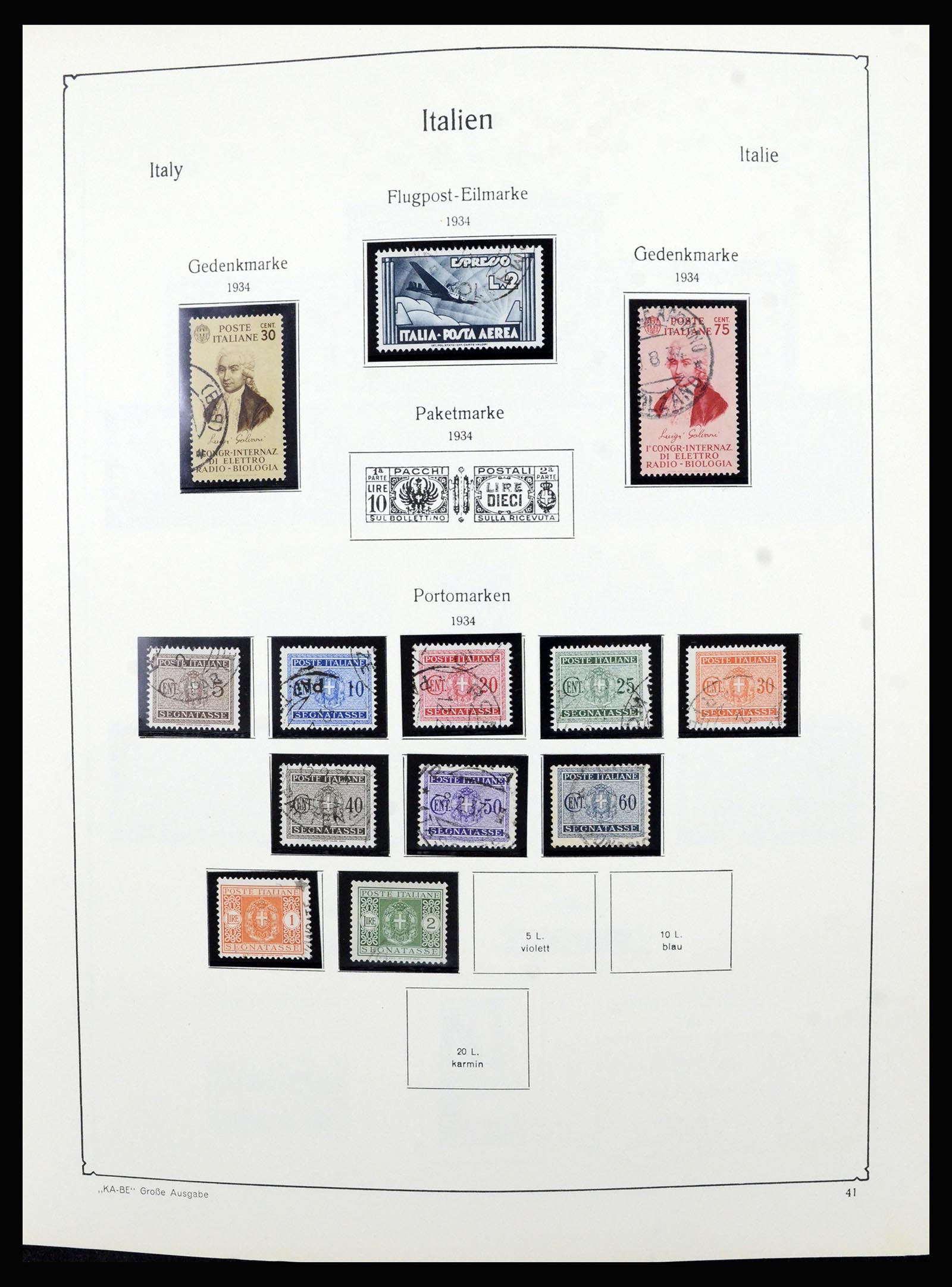 36632 041 - Postzegelverzameling 36632 Italy 1861-1977.