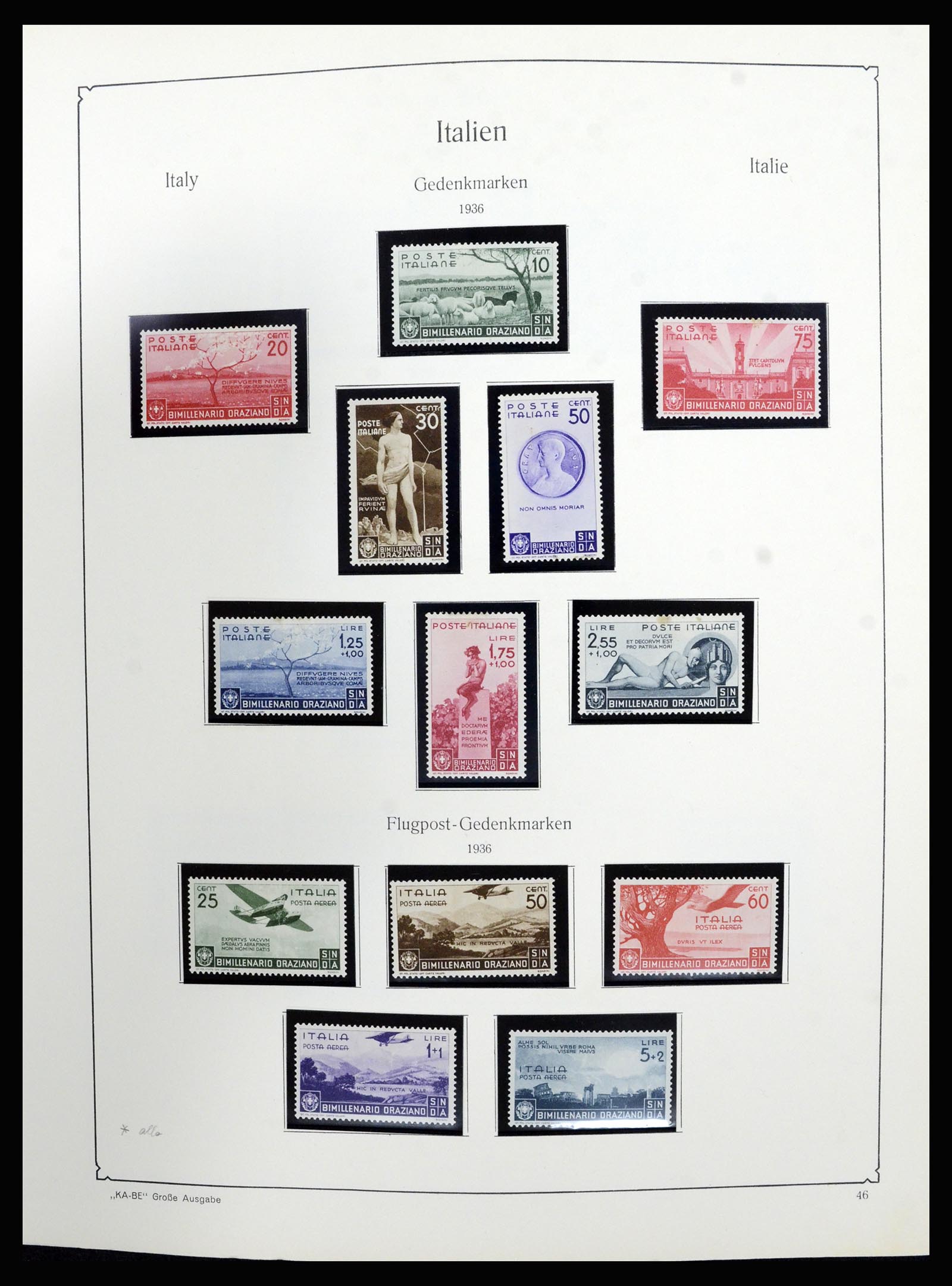 36632 046 - Postzegelverzameling 36632 Italy 1861-1977.