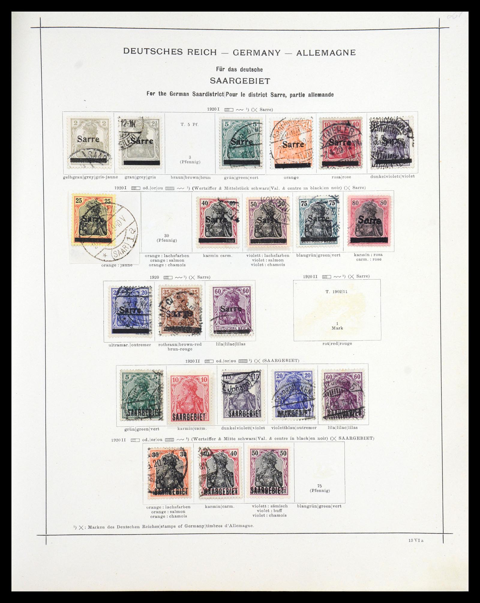 36633 031 - Postzegelverzameling 36633 Saar 1920-1959.